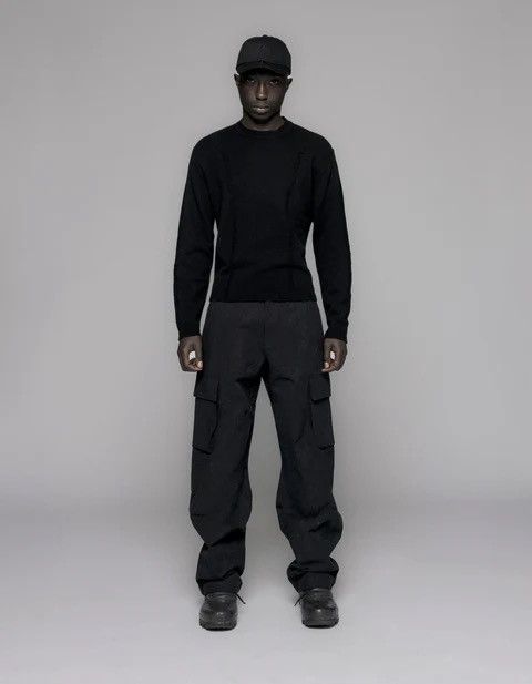Han Kjobenhavn !DS! SS22 Han Kjobenhavn Cargo Black Wool Track Pants Size US 30 / EU 46 - 1 Thumbnail