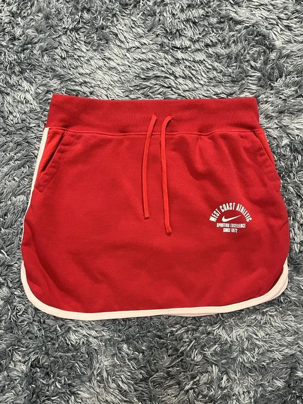 Nike Nike Red Tennis Skirt Genuine 2000s Size 32" / US 10 / IT 46 - 1 Thumbnail