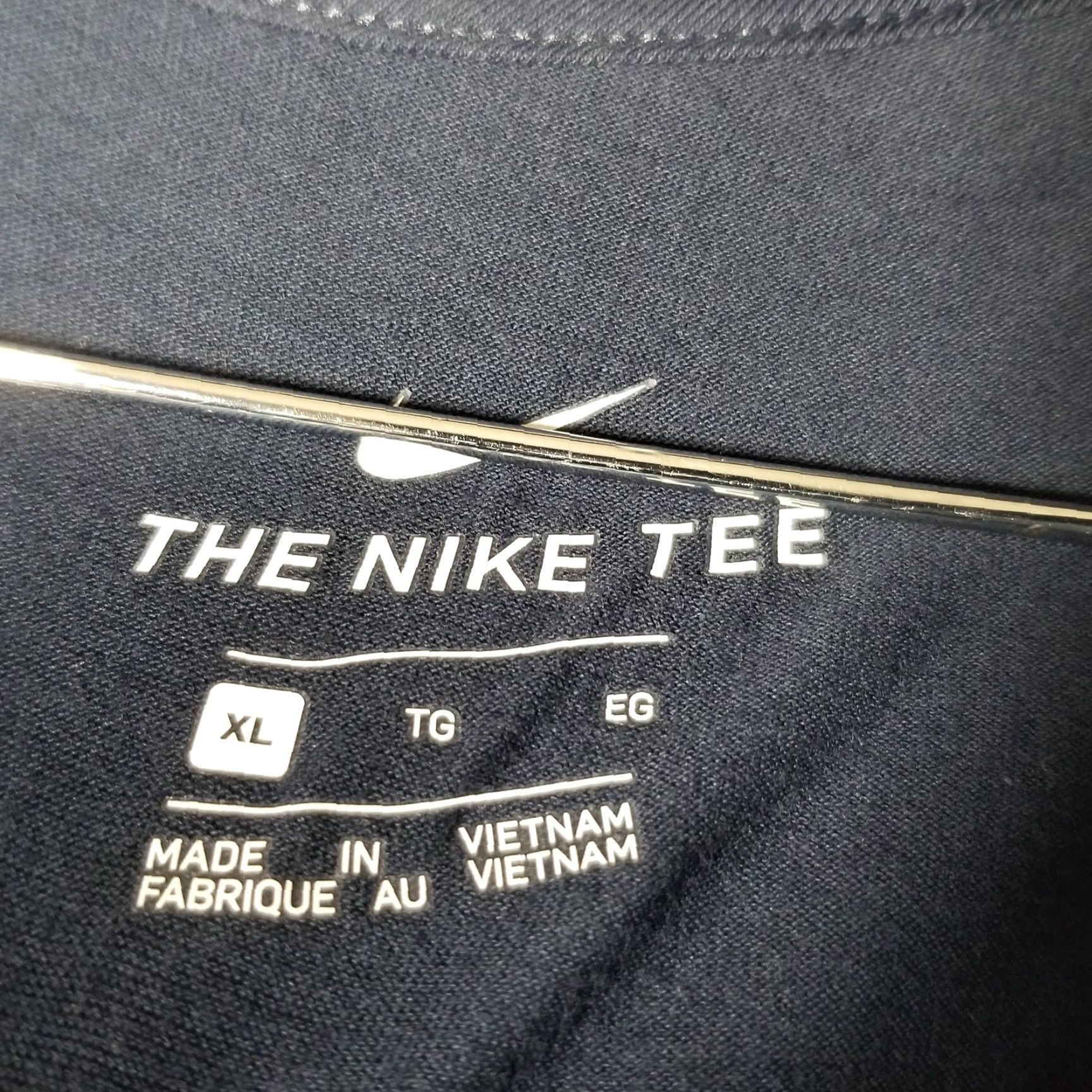 Nike Nike T-Shirt Mens XL Blue Just Do It Swoosh Logo Graphic Tee Sports Casual Size US XL / EU 56 / 4 - 3 Thumbnail