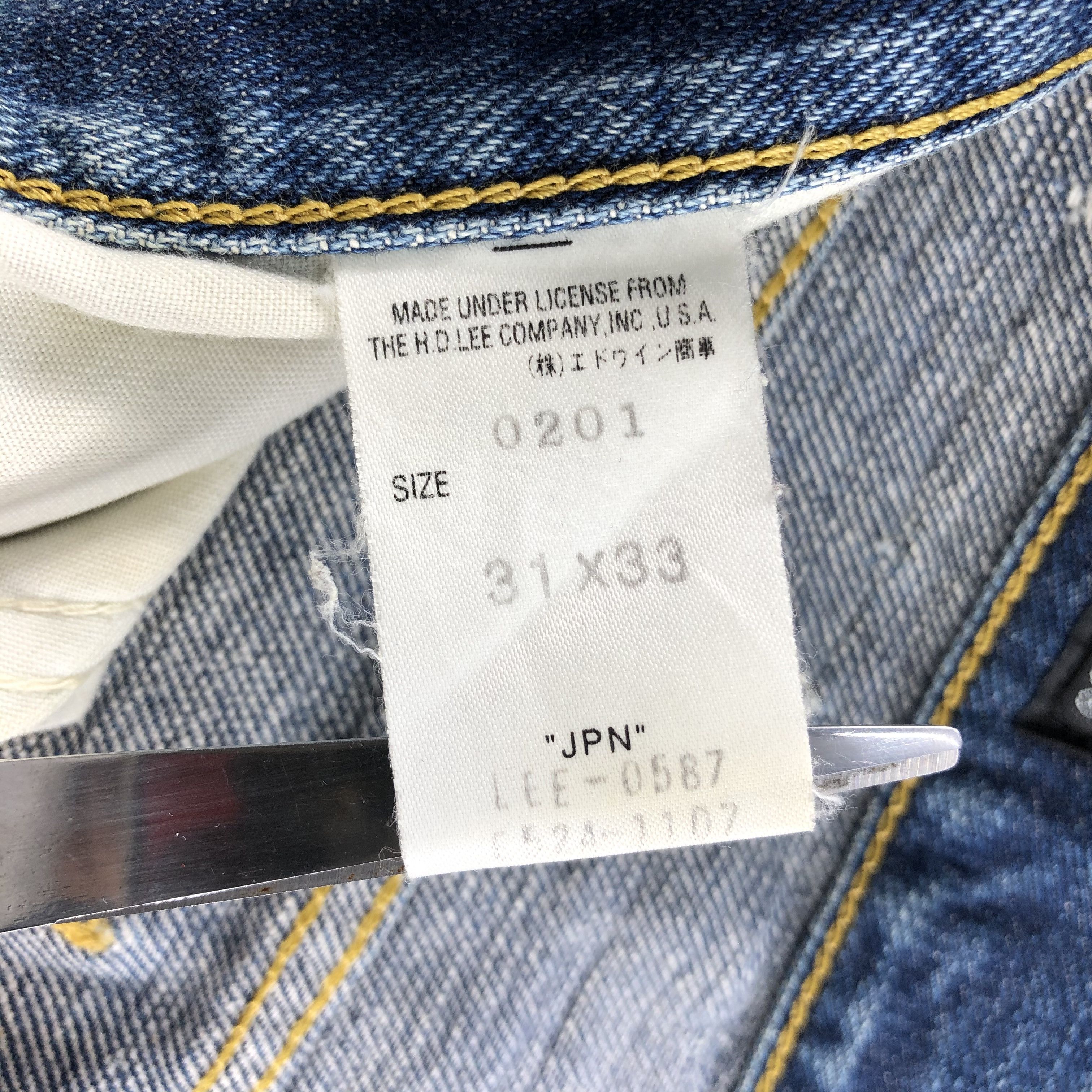 Lee Vintage Blue Wash Lee Jeans-J1846 Size US 30 / EU 46 - 12 Thumbnail
