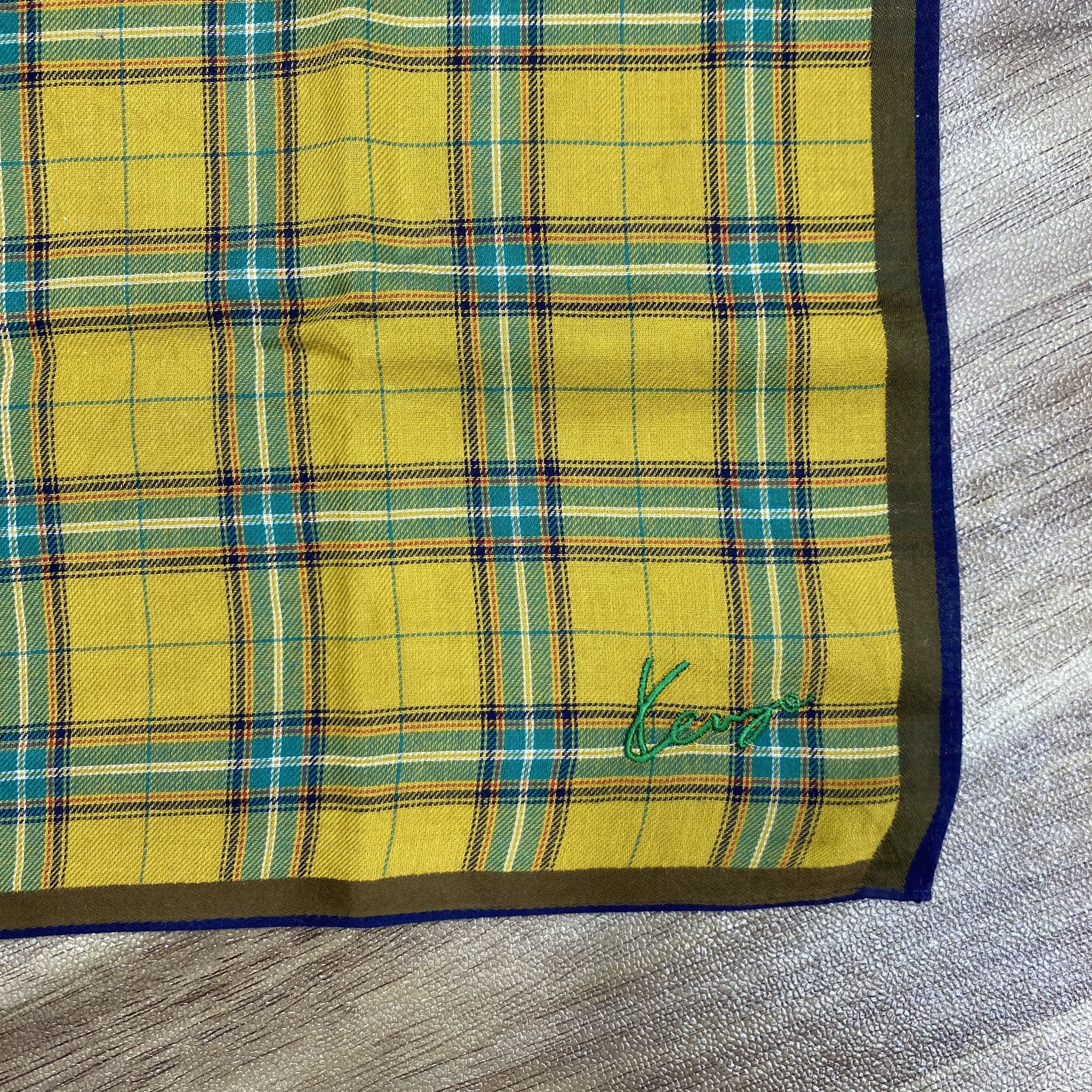 Kenzo × Vintage Vintage Kenzo Handkerchief Neckerchief Bandana H147P Size ONE SIZE - 3 Thumbnail