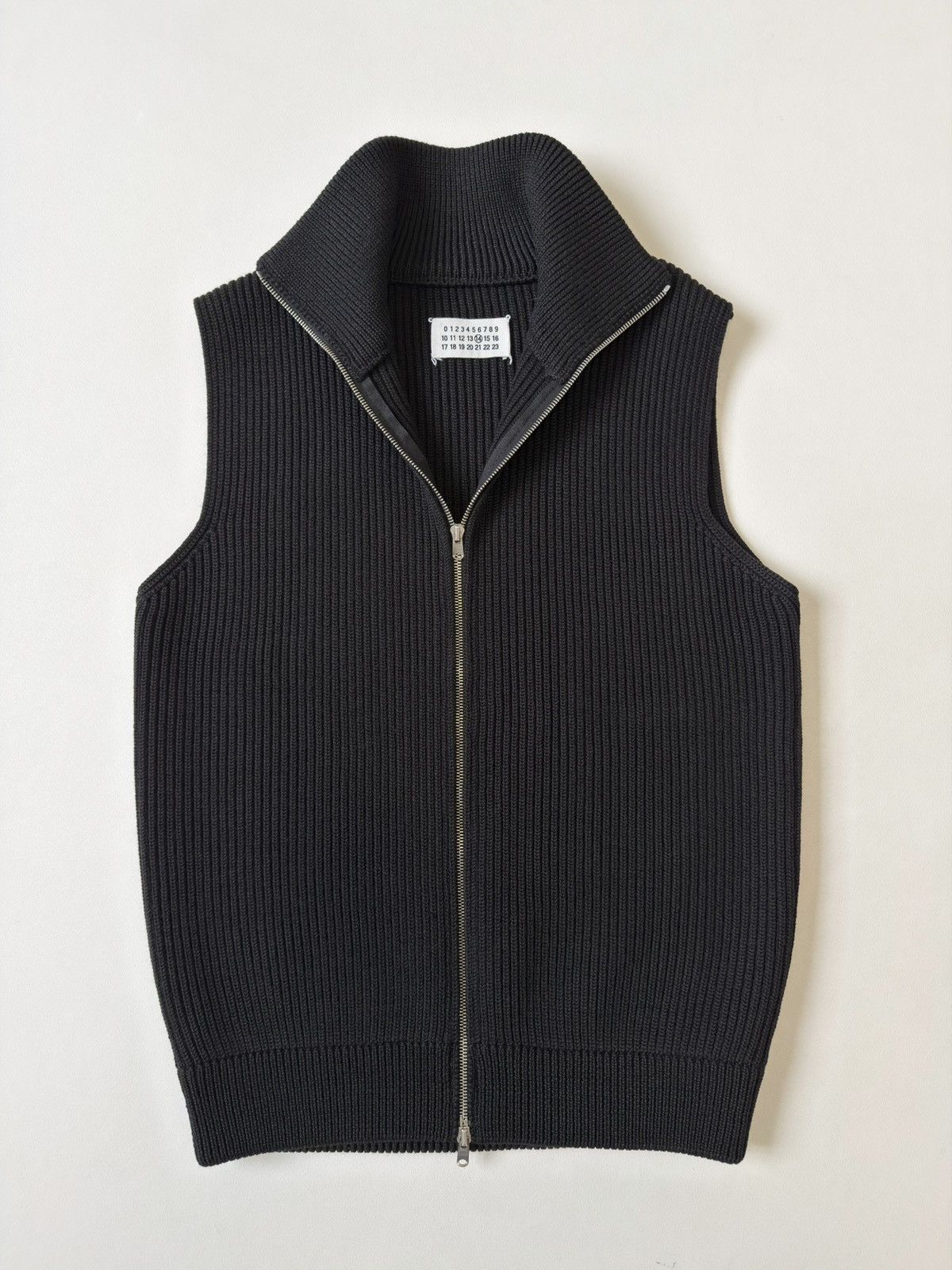 Maison Margiela A/W 06 Black Drivers Zip Sweater Vest Size US M / EU 48-50 / 2 - 1 Thumbnail