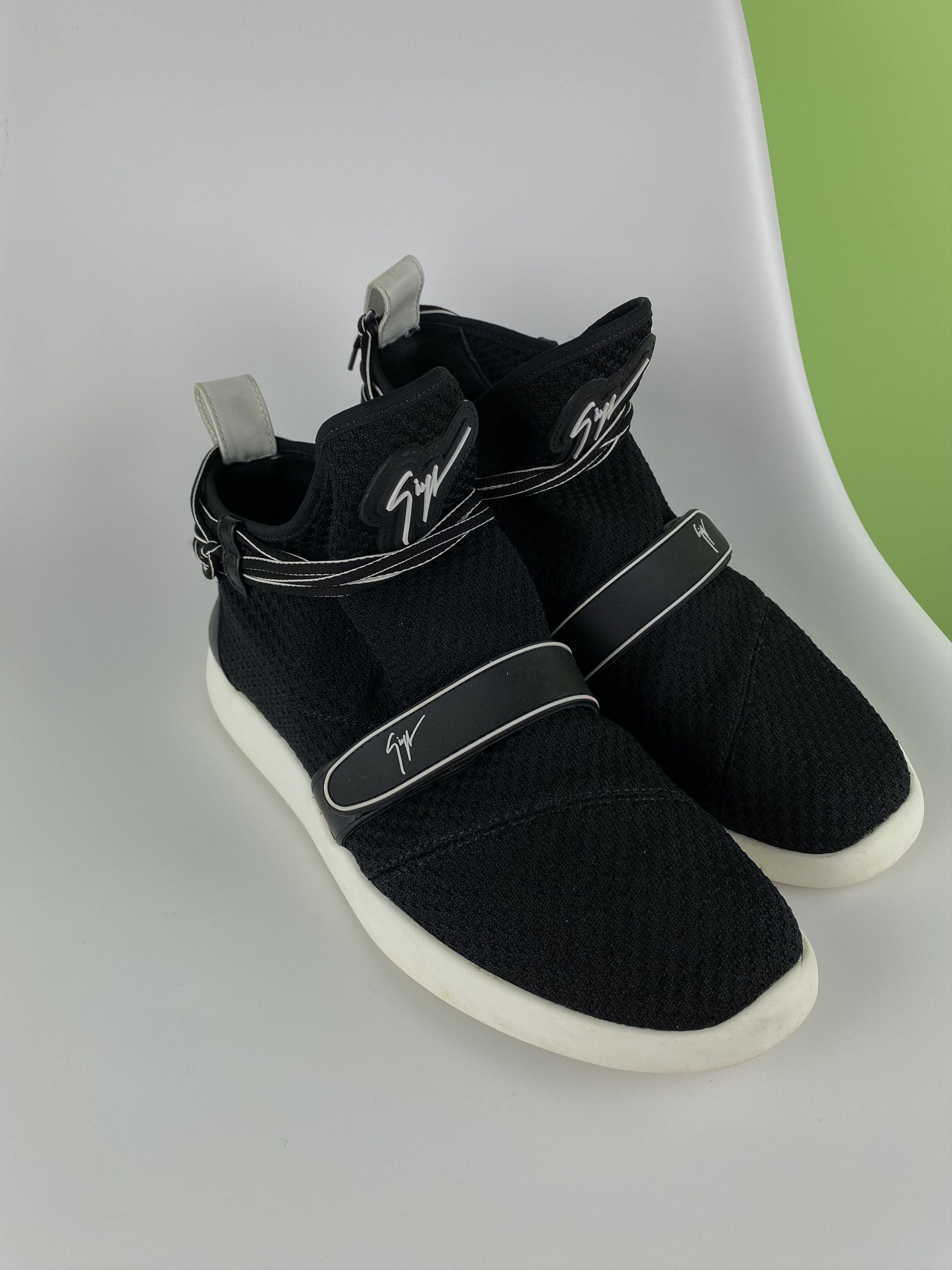 Giuseppe Zanotti Giuseppe Zanotti Hayden Men’s Mid Top Sneakers Black size 43 Size US 10 / EU 43 - 3 Thumbnail