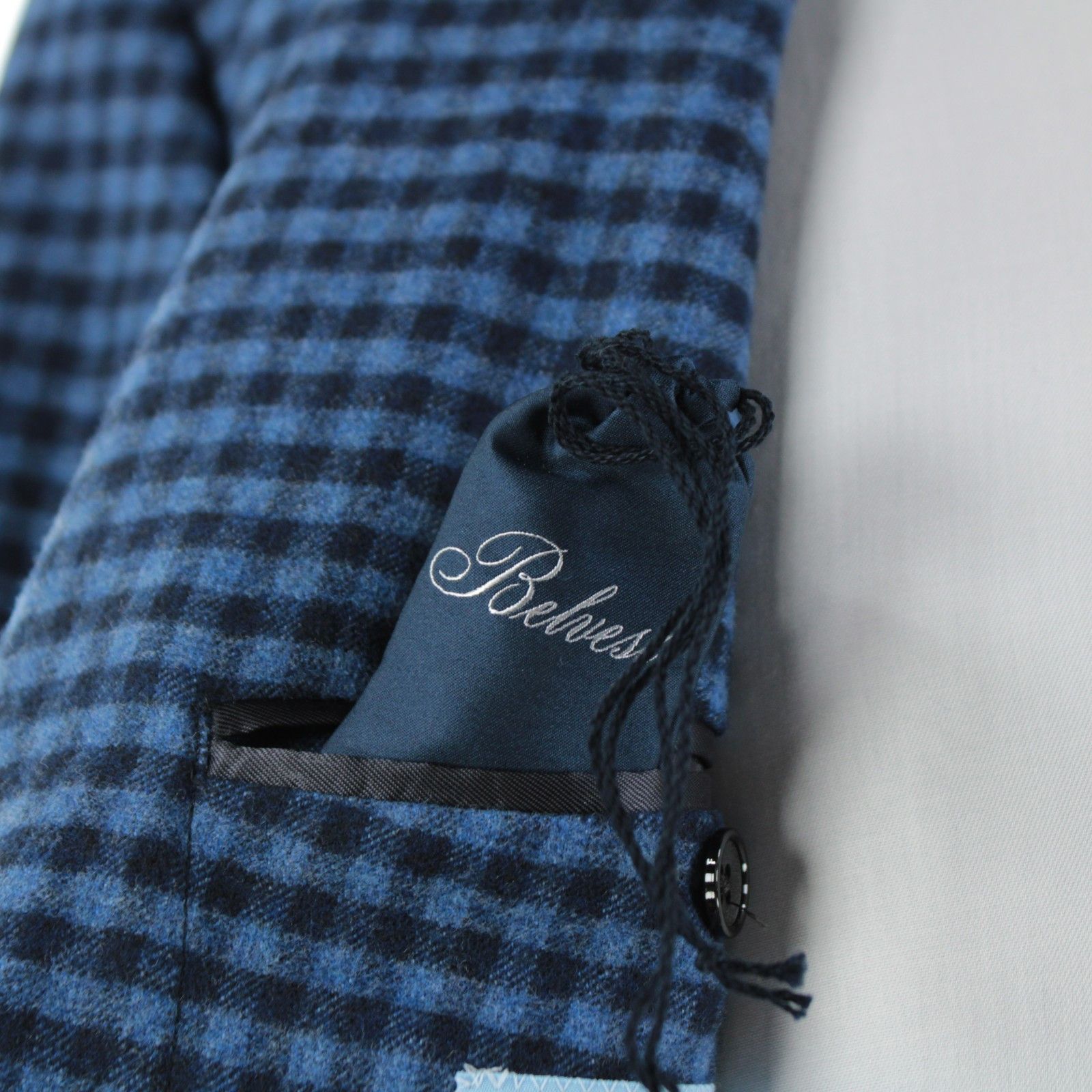 Belvest Belvest Sport Coat Size 46 Regular US in Blue Size 46R - 9 Thumbnail