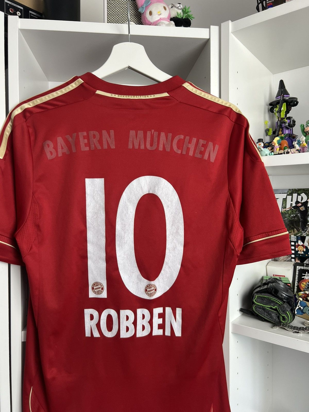 Adidas × Vintage Adidas Bayern monachium 11-13 Robben home set football jersey Size US S / EU 44-46 / 1 - 5 Thumbnail