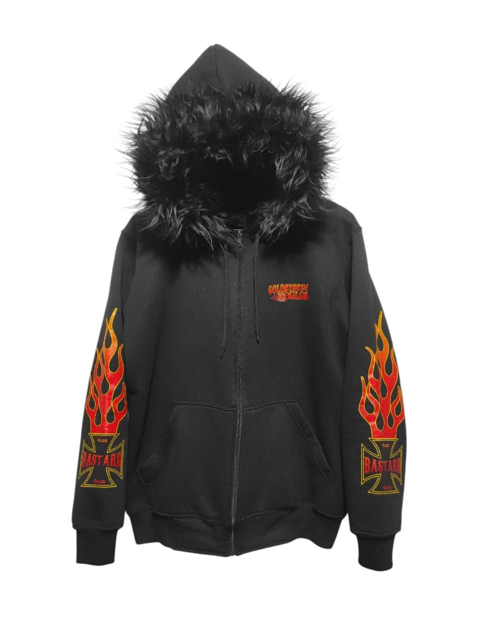 Japanese Brand Gold System fire zip fur hoodie ifsix LGB style Size US L / EU 52-54 / 3 - 1 Thumbnail