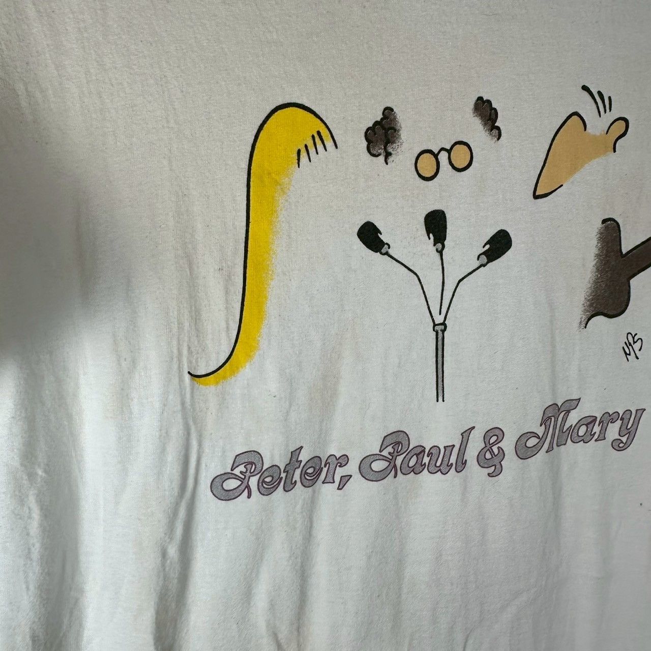 Vintage Vintage 90s Peter, Paul & Mary And Richard T-shirt Size US L / EU 52-54 / 3 - 3 Thumbnail