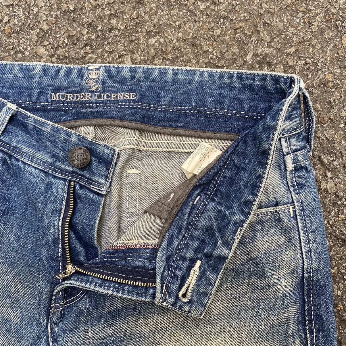 If Six Was Nine Flare Jeans Murder License Low Rise Denim Boot Cut Pants Size US 30 / EU 46 - 6 Thumbnail