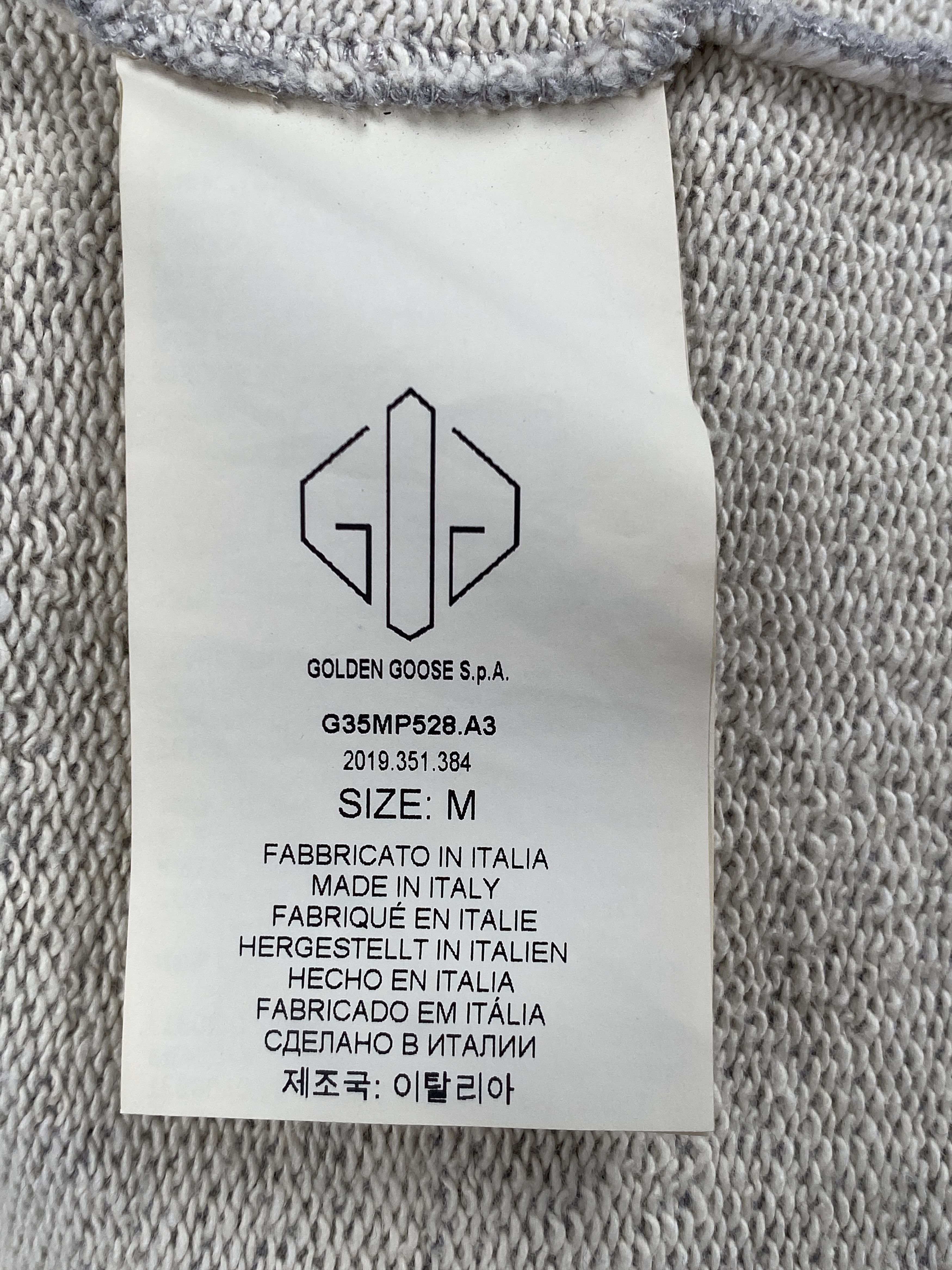 Golden Goose Deluxe Brand Heather Gray 'GGDB' Logo Size US M / EU 48-50 / 2 - 12 Thumbnail