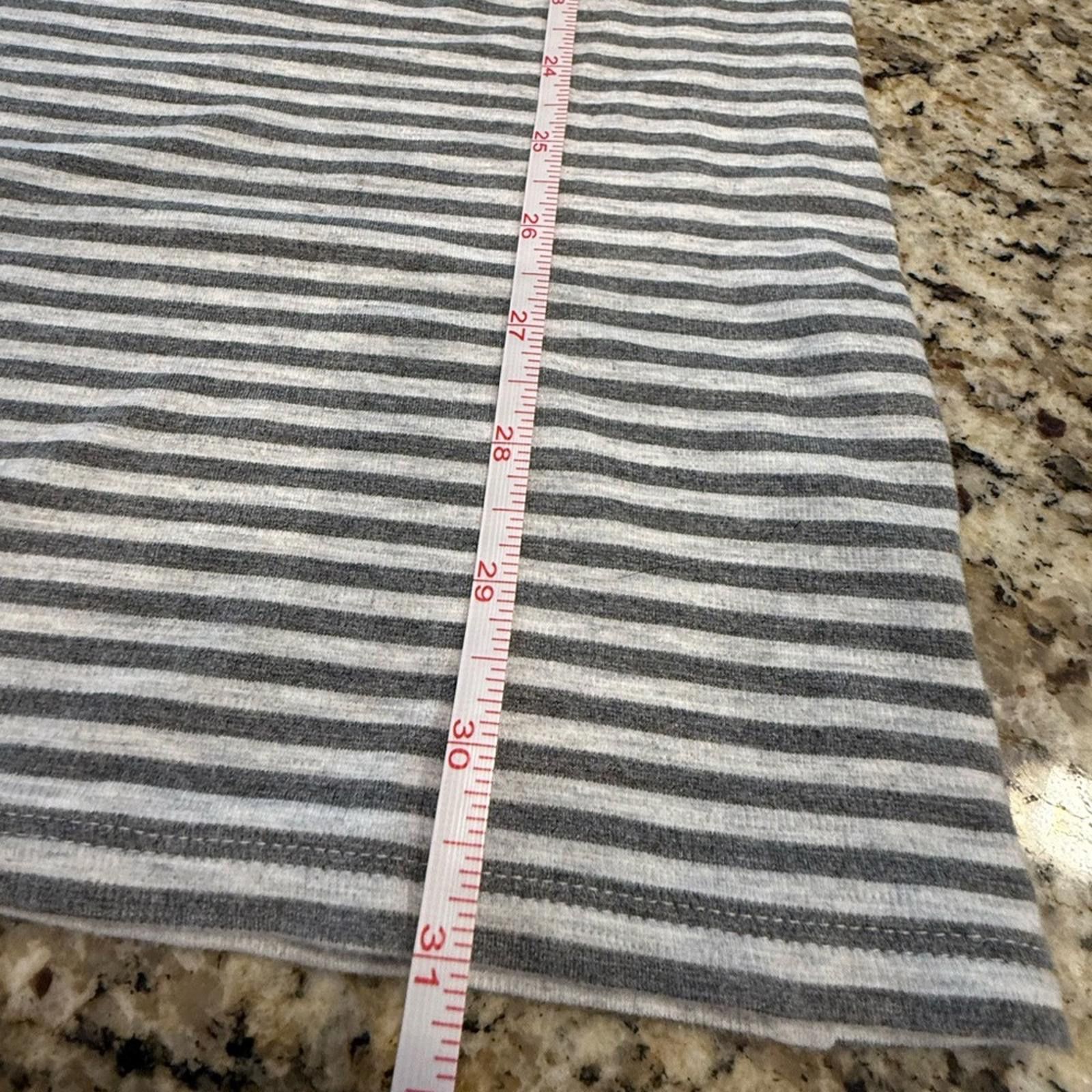 Other J. Jill gray white striped midi sheath dress pockets SZ XS Size XS / US 0-2 / IT 36-38 - 9 Thumbnail