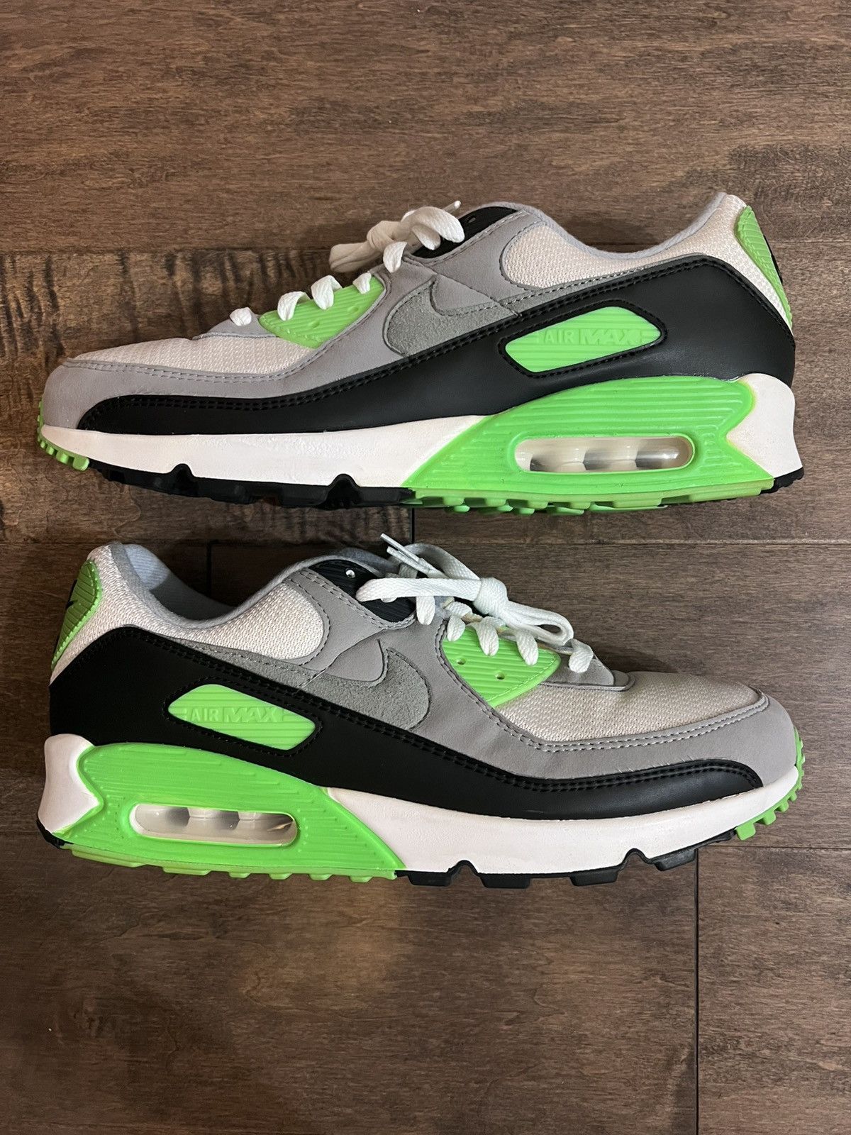 Nike Nike Air Max 90 Recraft Lime Green White Sneakers Size US 11.5 / EU 44-45 - 4 Thumbnail