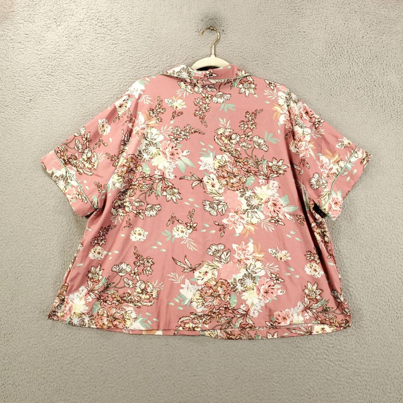 Vintage VINTAGE Cupcakes and Cashmere Pajama Set Womens 2XL Pink Shorts Button Up Shirt Top PJ Size XXL / US 16-18 / IT 52-54 - 7 Thumbnail