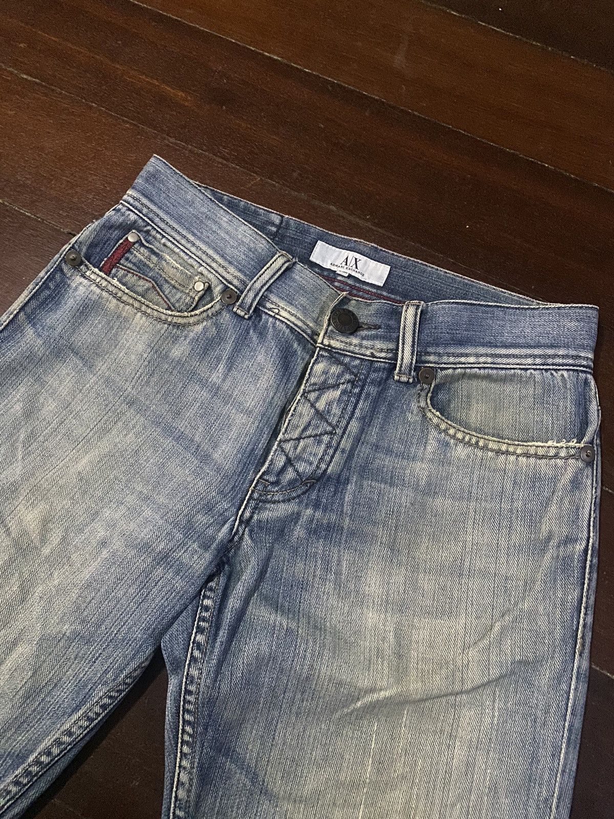 Armani Exchange Nice ARMANI EXCHANGE jeans faded design Size US 32 / EU 48 - 6 Thumbnail