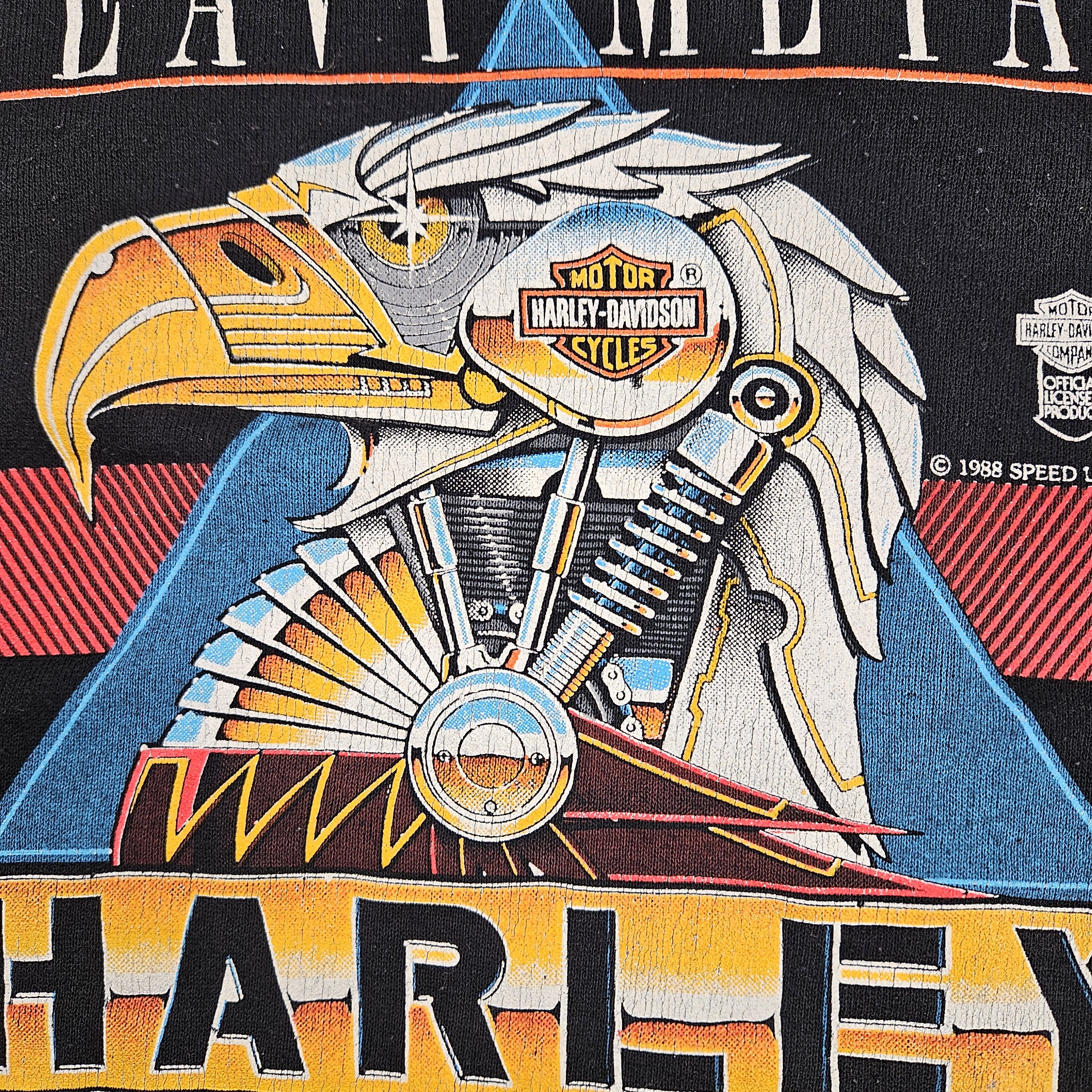 Harley Davidson 88 Harley Davidson Large Heavy Metal Crewneck Sweater Eagle Size US L / EU 52-54 / 3 - 2 Thumbnail