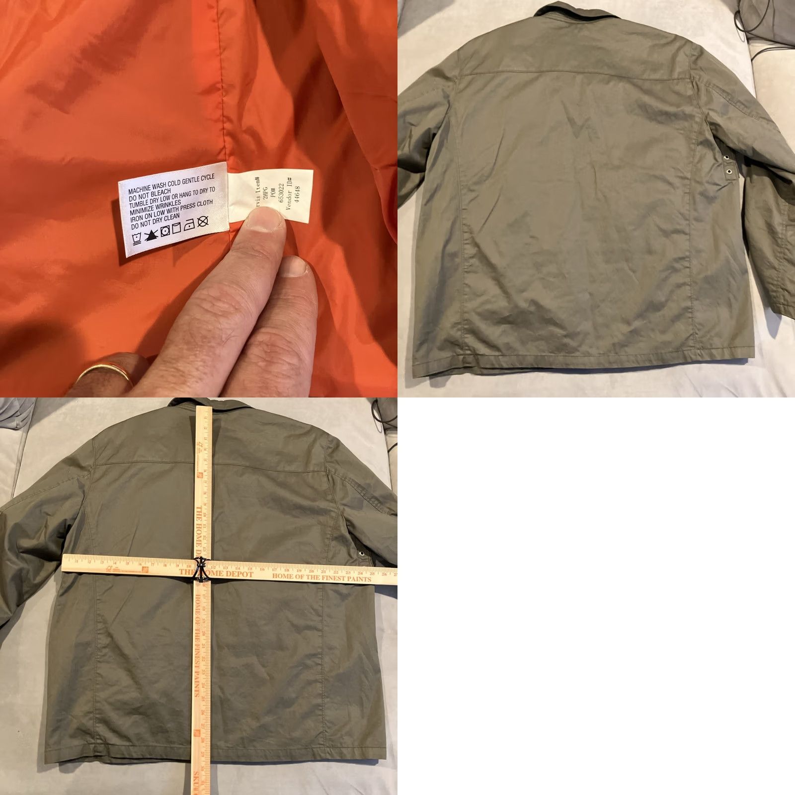 Orvis Orvis Jacket XL Olive Green Insulated Cotton Barn Coat / Chore Jacket Mens Regular Pockets Lined Canvas Winter Fall Spring Hunting Walking Size US XL / EU 56 / 4 - 8 Thumbnail
