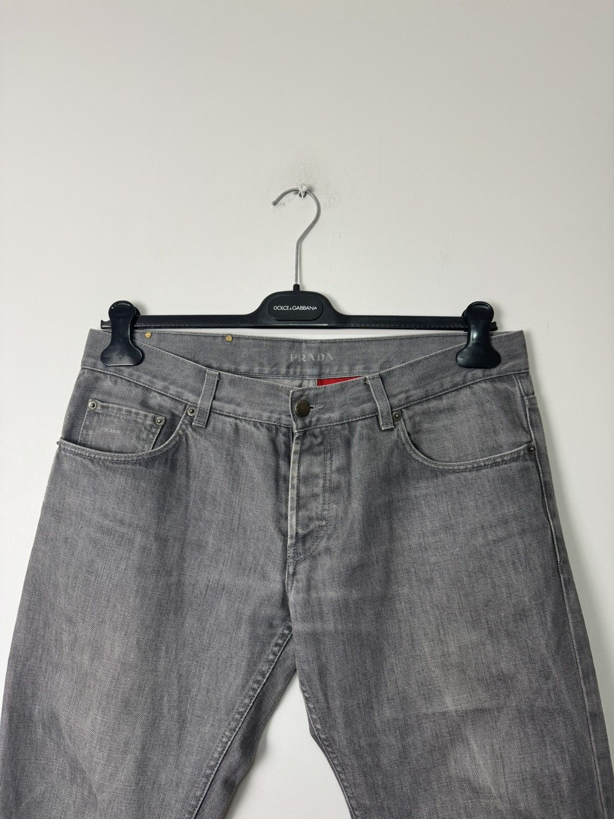 Prada Prada Grey Tapered Fit Denim Jeans Made in Italy Luxury Size US 34 / EU 50 - 4 Thumbnail
