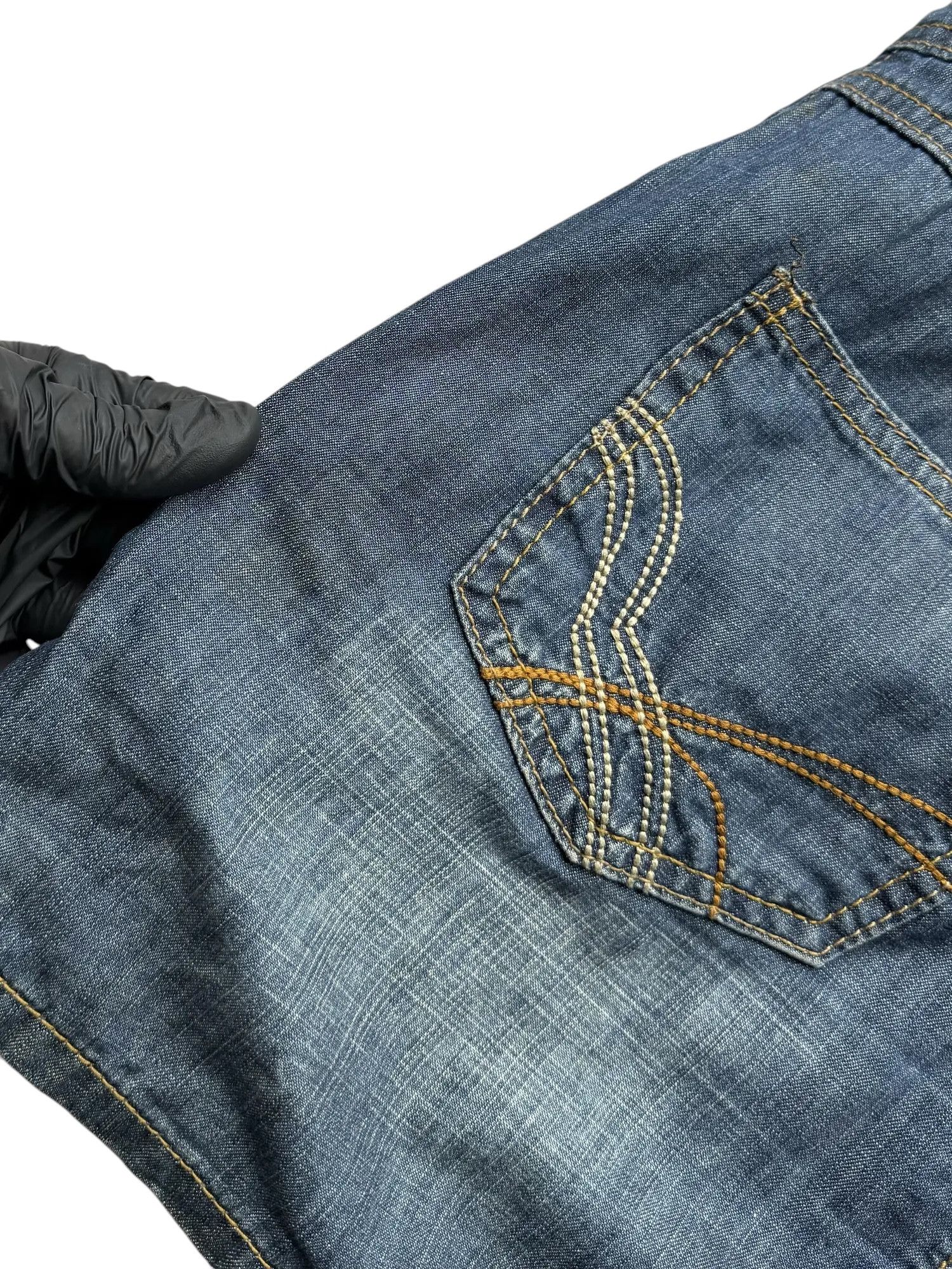 Vintage Y2K Denim Dress(V389) Size M / US 6-8 / IT 42-44 - 6 Thumbnail