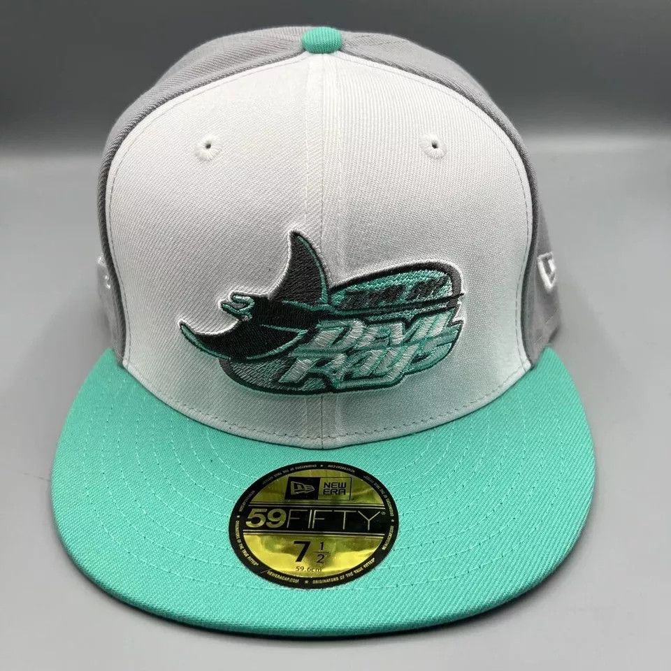 New Era Tampa Bay Rays Hat Men 7 1/2 Inaugural Season 1998 Fitted Size ONE SIZE - 2 Thumbnail