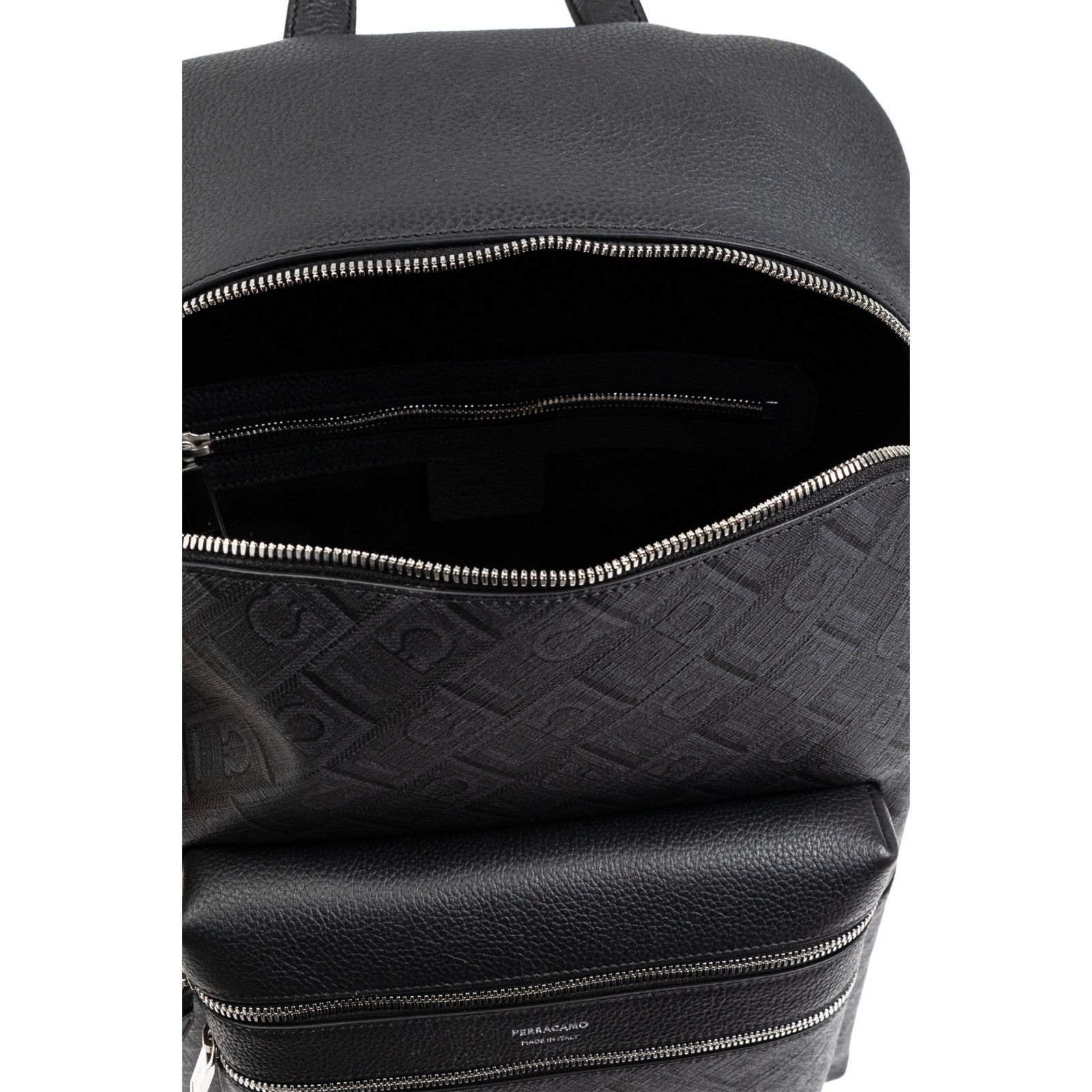 Salvatore Ferragamo FERRAGAMO Black/Gray Backpack New & Authentic Size ONE SIZE - 4 Thumbnail