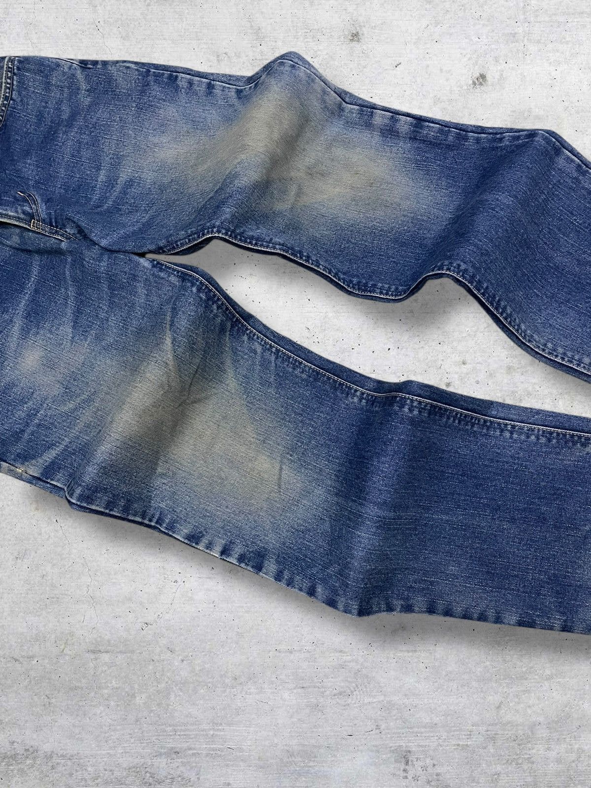 Edwin VINTAGE EDWIN DESIGNER 90S JAPAN MUDWASH DISTRESSED OG DENIM Size US 33 - 6 Thumbnail