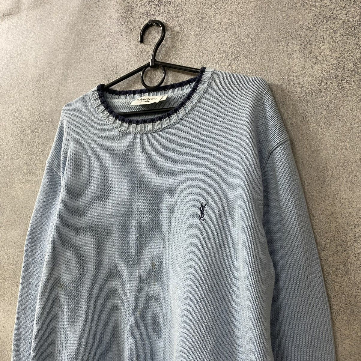 Yves Saint Laurent YSL Logo Sweater knit Yves Saint Laurent sweatshirt Size US L / EU 52-54 / 3 - 2 Thumbnail