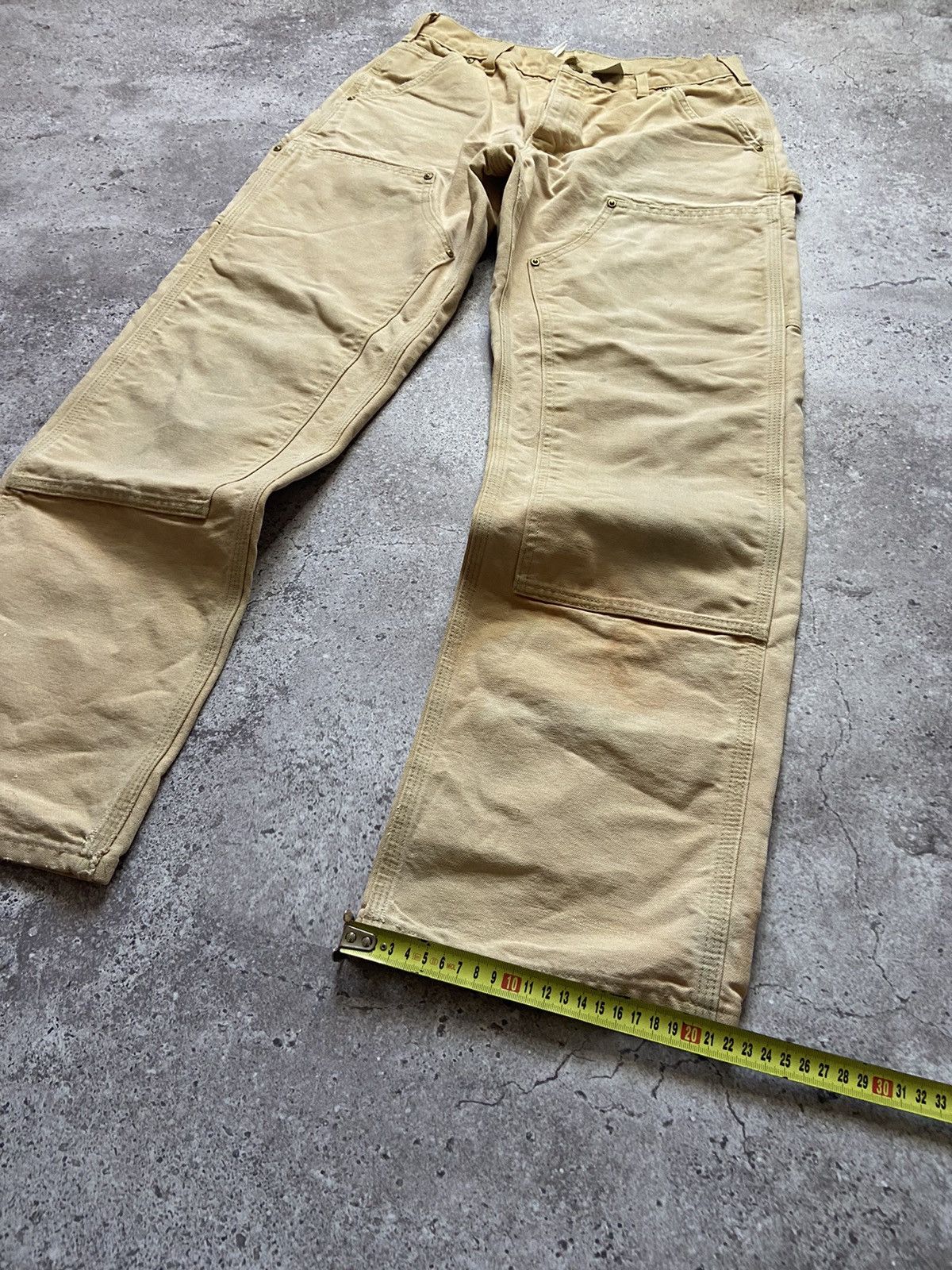 Carhartt Vintage 90s Carhartt Faded Beige Work Hype Baggy Jeans Size US 31 - 6 Thumbnail