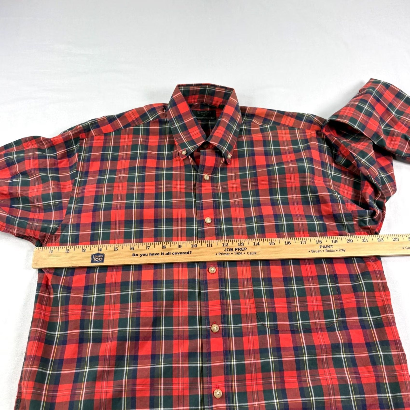 Vintage Gitman Bros Shirt Mens Small Red Plaid Button Up Long Sleeve USA Made Size US S / EU 44-46 / 1 - 5 Thumbnail