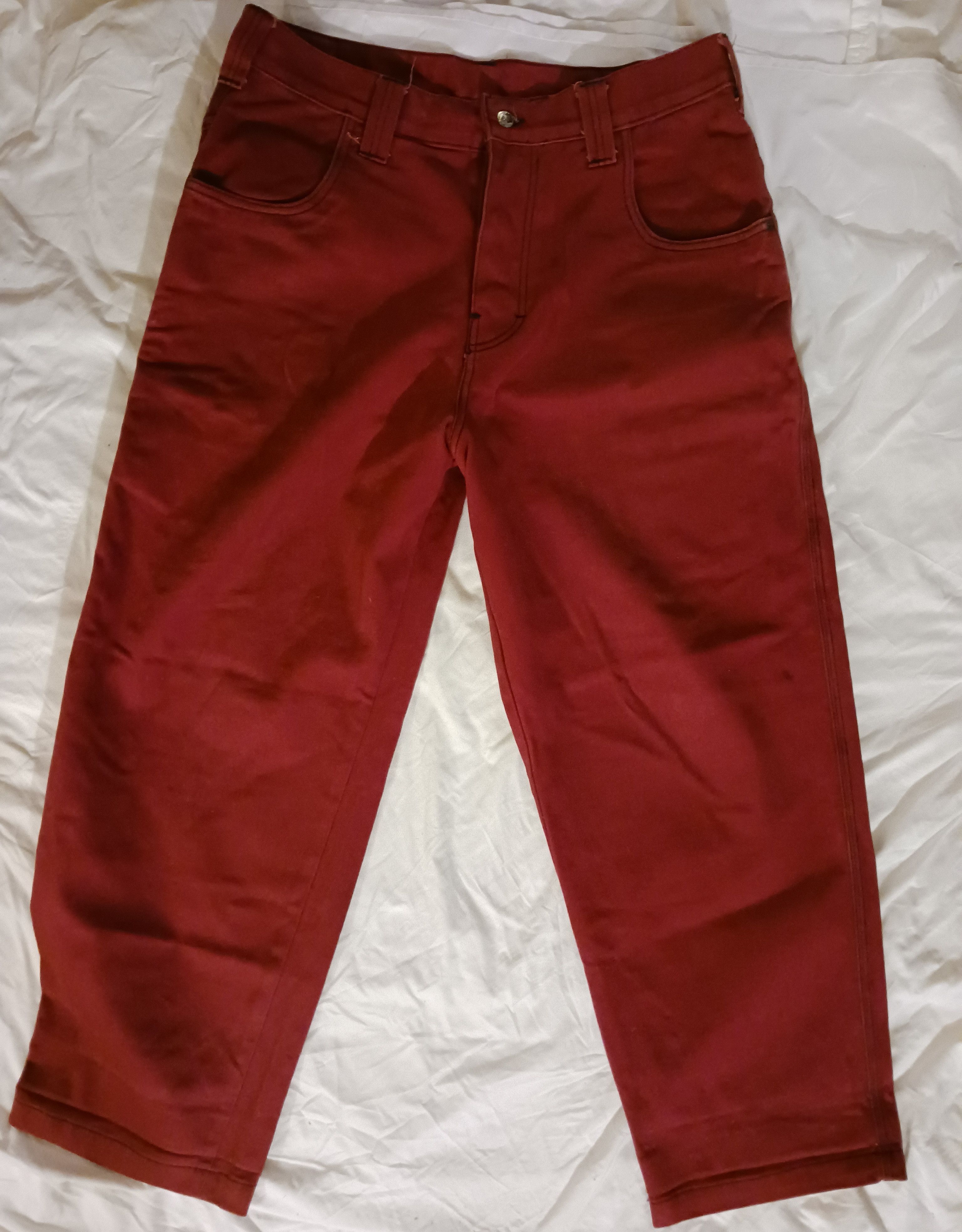 Vintage 3rd THIRD RAIL Brushed Denim Jeans w/Ninja Pockets Baggy 90s Size US 40 / EU 56 - 3 Thumbnail