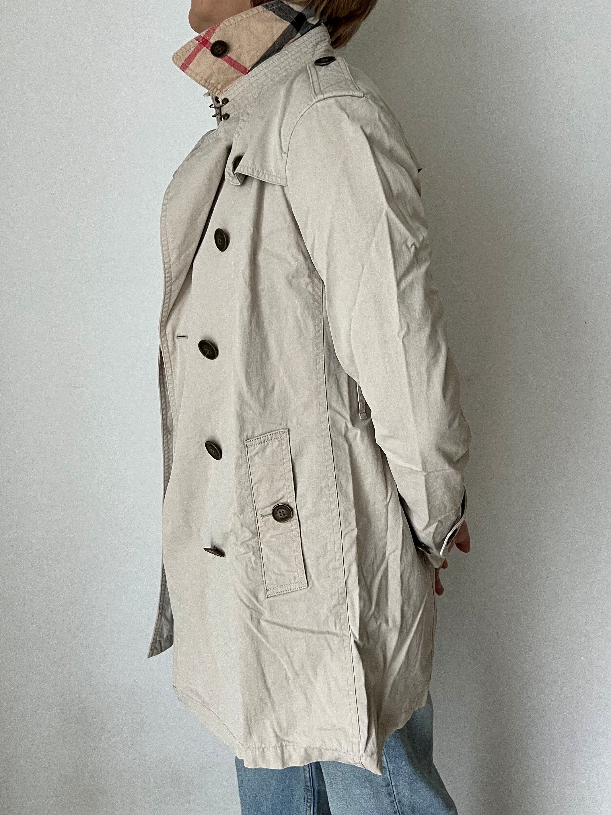 Burberry × Designer BURBERRY BRIT NOVA CHECK TRENCH DOUBLE BREASTED US4 UK6 IT38 Size S / US 4 / IT 40 - 3 Thumbnail