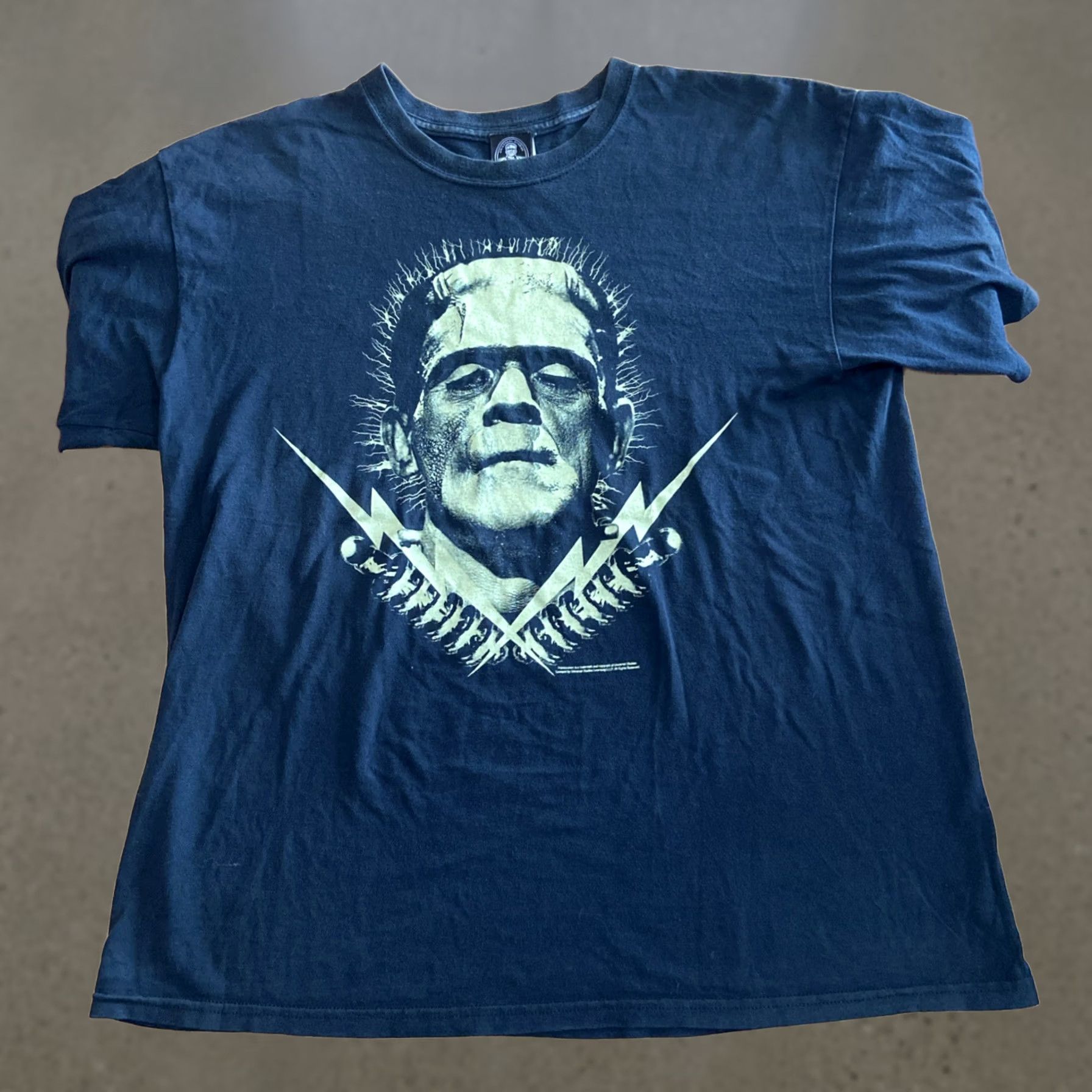 Vintage VINTAGE Universal Studios Ghost of Frankenstein T Shirt Rock Black L Men Short Sleeve Crew Neck Cotton 1990s Theme Rock Mens Size US L / EU 52-54 / 3 - 1 Thumbnail