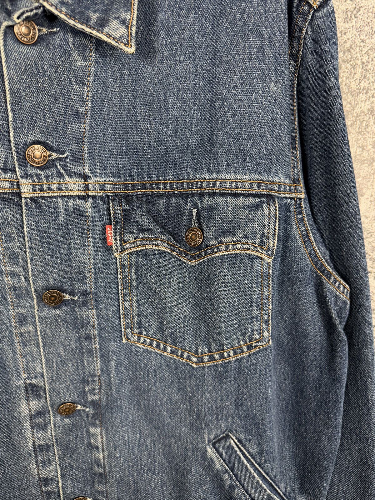Levi's Vintage Clothing Men’s Levis Vintage 90s Denim Trucker Jacket Streetwear XL Size US XL / EU 56 / 4 - 6 Thumbnail