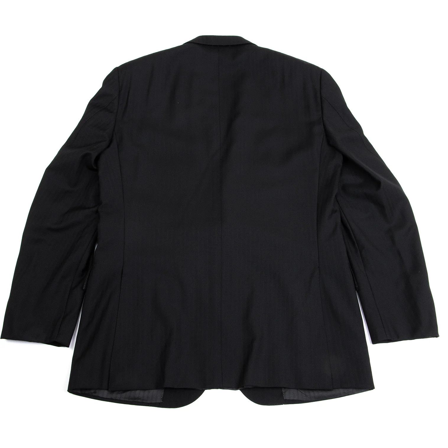 Dries Van Noten Wool Shadow Stripe 2B Jacket in Black Size 50 Size US M / EU 48-50 / 2 - 13 Thumbnail