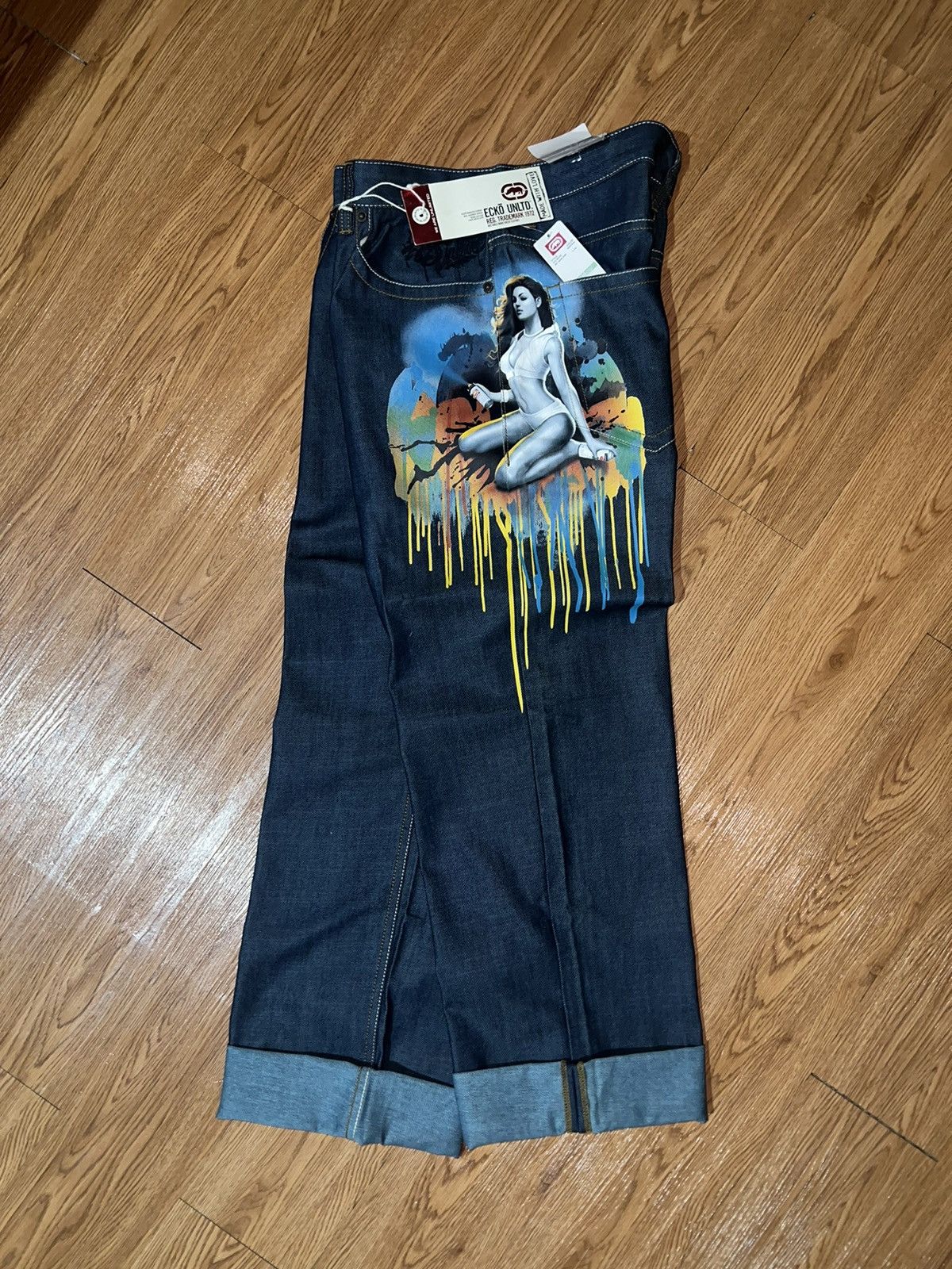 Ecko Unltd. × Vintage Vtg ECKO UNLTD RARE ITEM Size US 34 / EU 50 - 9 Thumbnail
