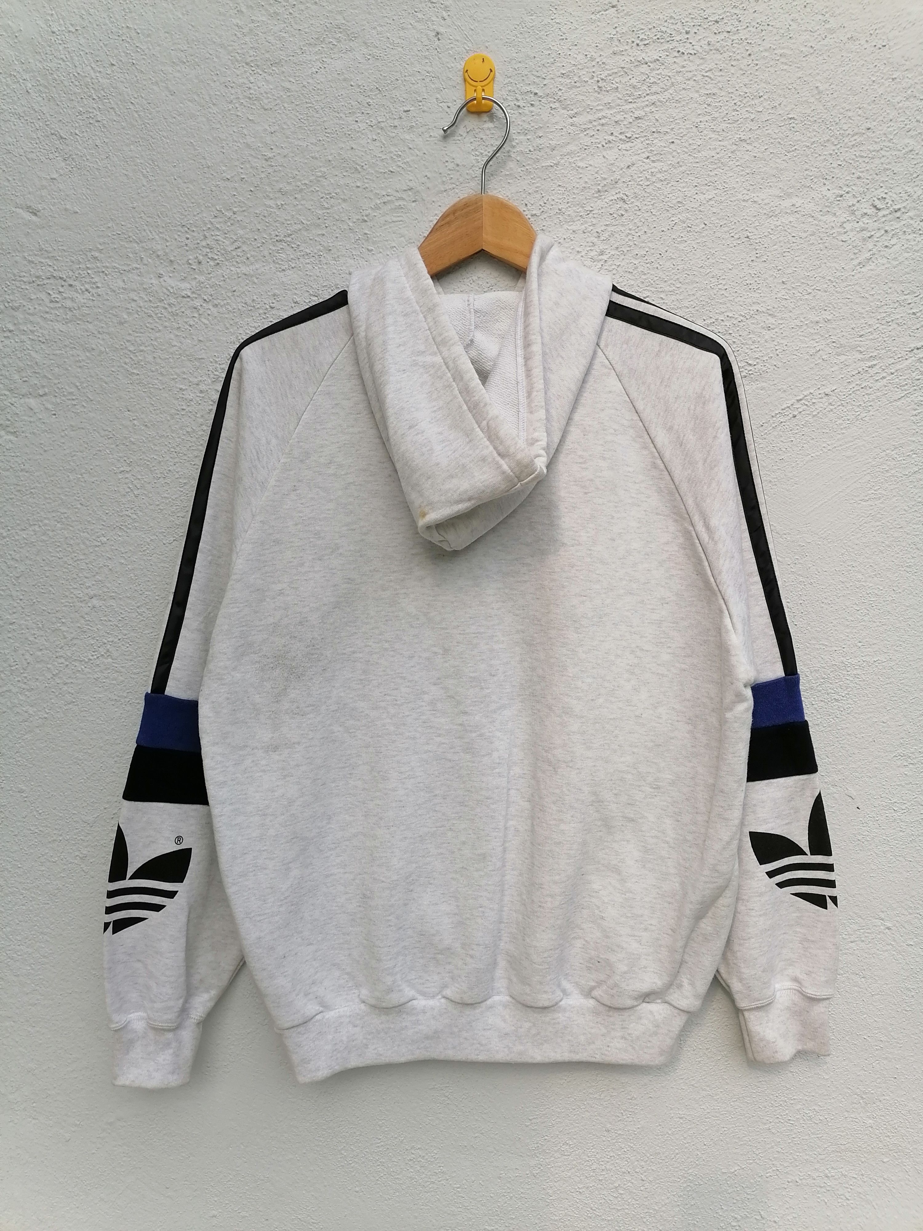 Adidas × Vintage Vintage 90s Adidas 3 Stripes Hoodies Size US M / EU 48-50 / 2 - 5 Thumbnail