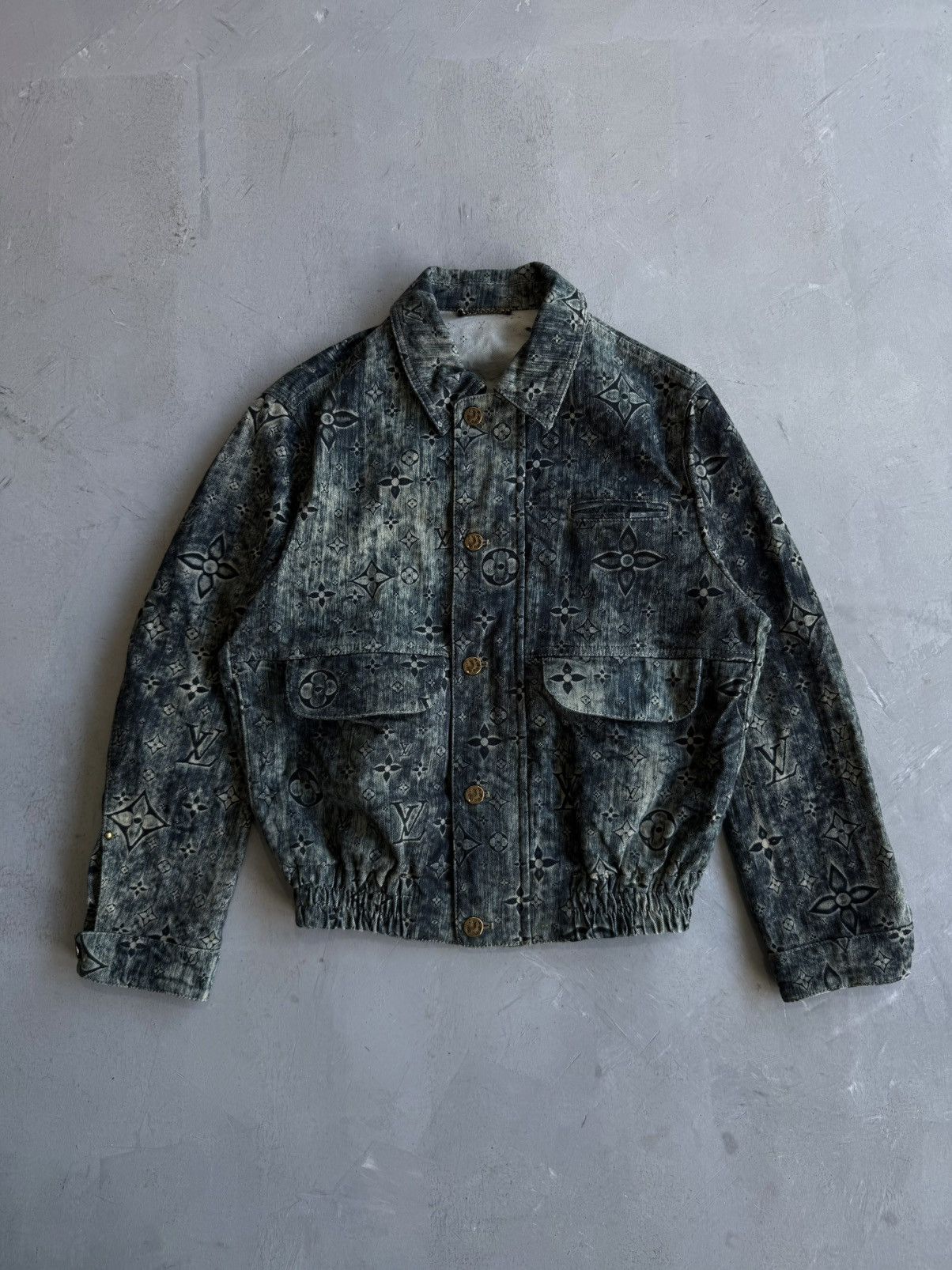 Louis Vuitton Louis Vuitton - Blue Star Monogram Denim Jacket Size US S / EU 44-46 / 1 - 1 Thumbnail