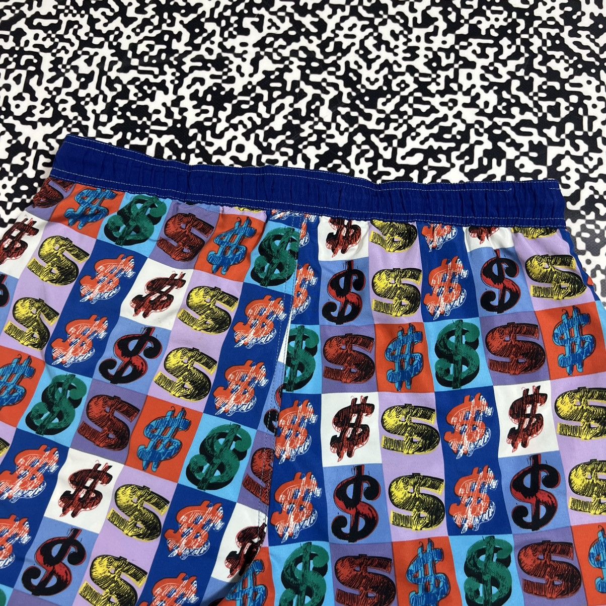 Andy Warhol Vintage Y2K Andy Warhol Dollar Logo Luxury Retro Shorts Size US 36 / EU 52 - 7 Thumbnail