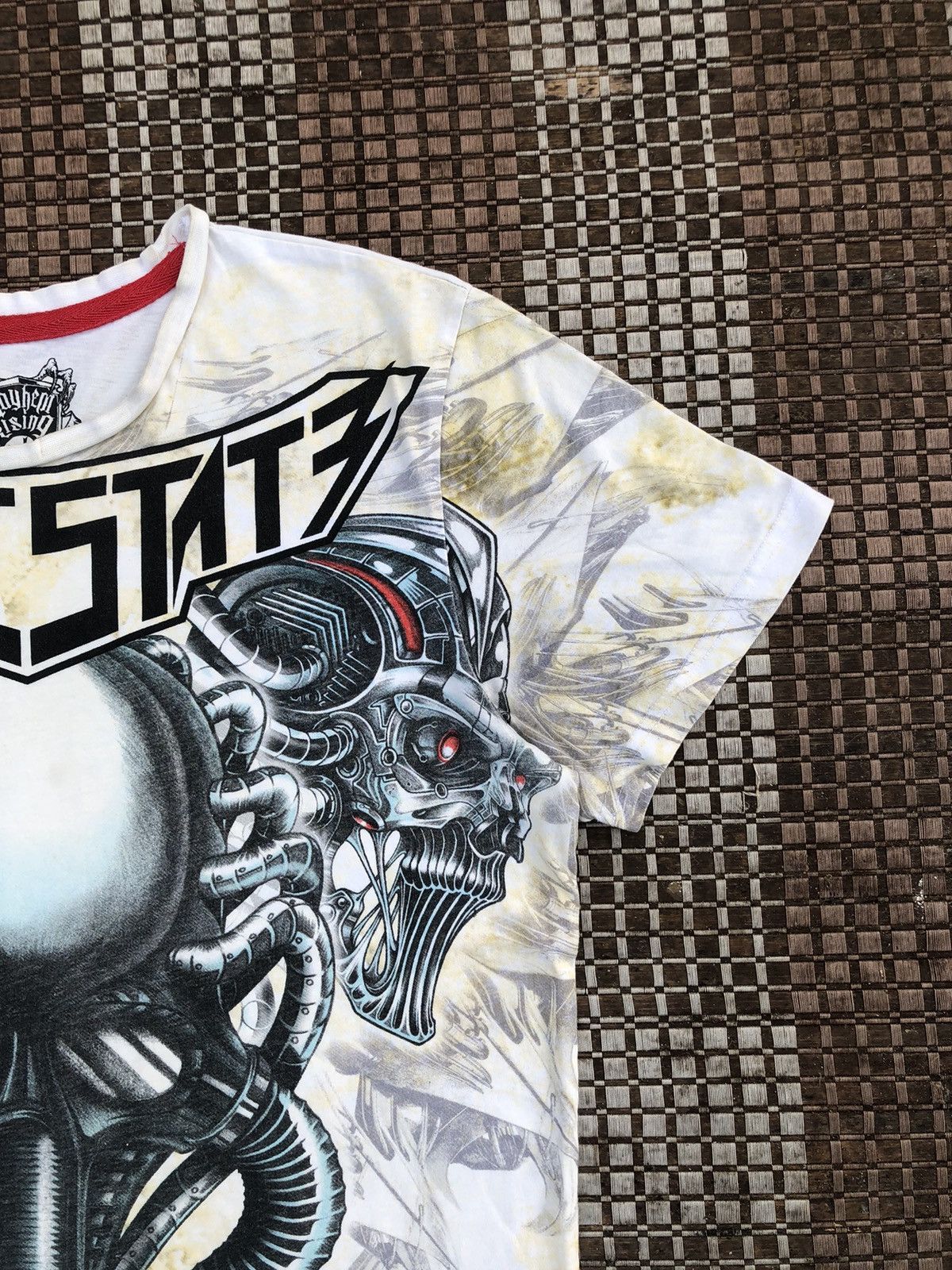 Affliction × Ed Hardy × Vintage RARE OVP Mayhem Rising STATIC STATE Tshirt Size US XL / EU 56 / 4 - 5 Thumbnail