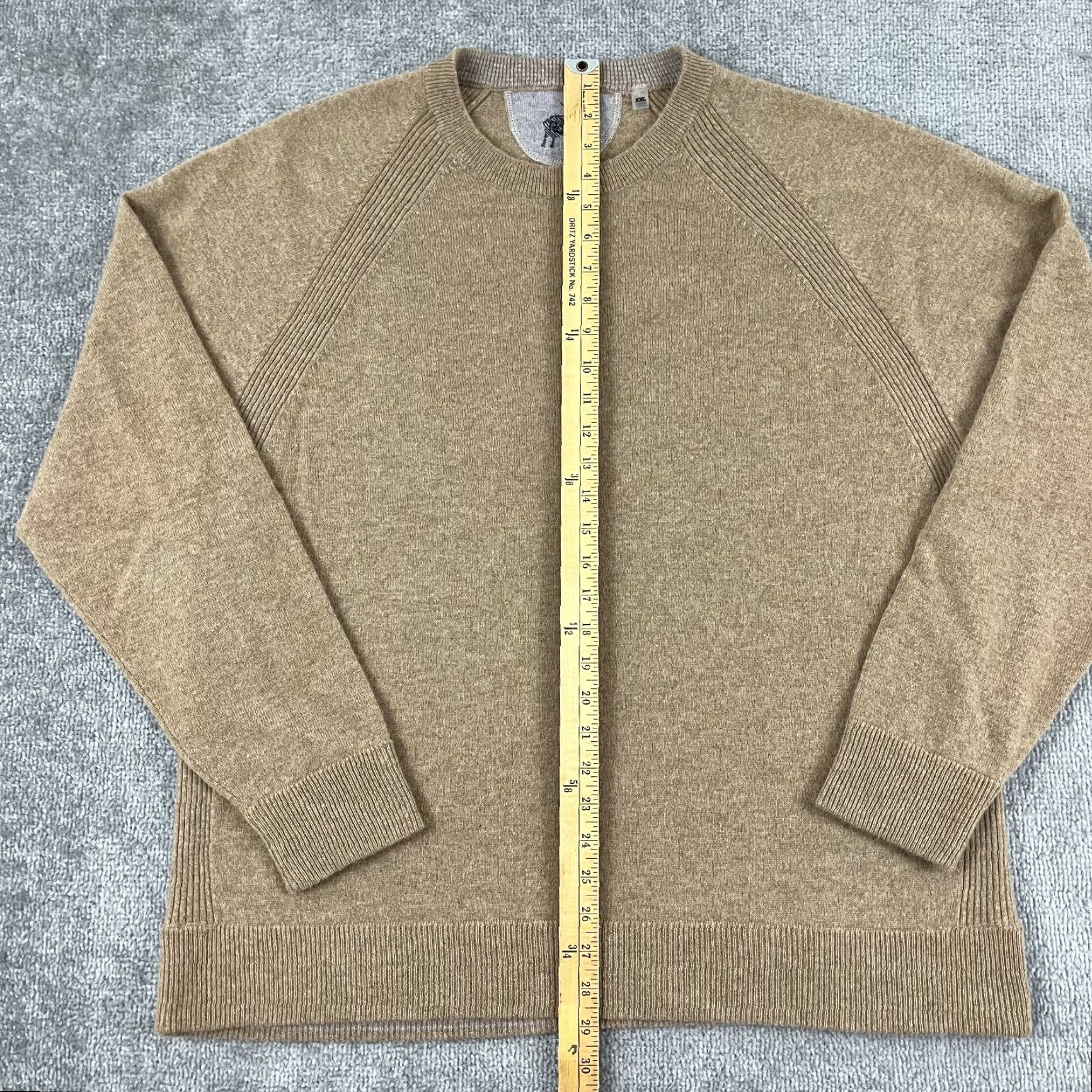 Vintage VINTAGE RAFFI Sweater Adult Mens Regular 2XL Brown 100% Cashmere Lightweight Crew Neck Jumper Size US XXL / EU 58 / 5 - 4 Thumbnail