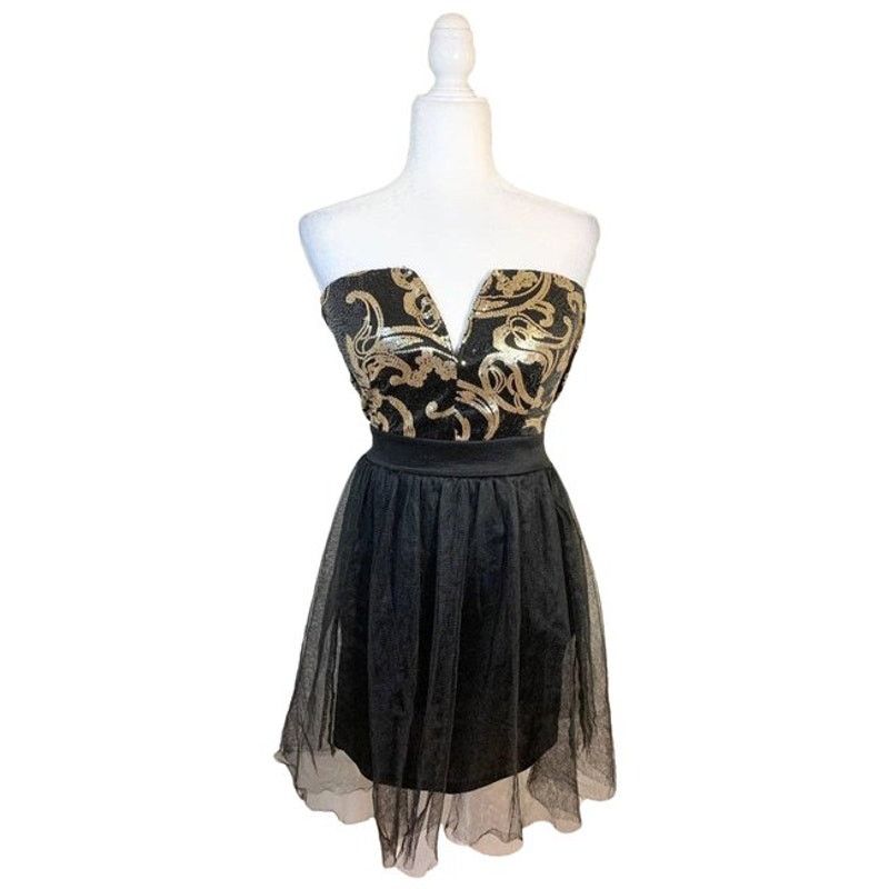 Other Windsor Womens Dress Size S Black Color Mini Dress (NWT) Size S / US 4 / IT 40 - 1 Thumbnail