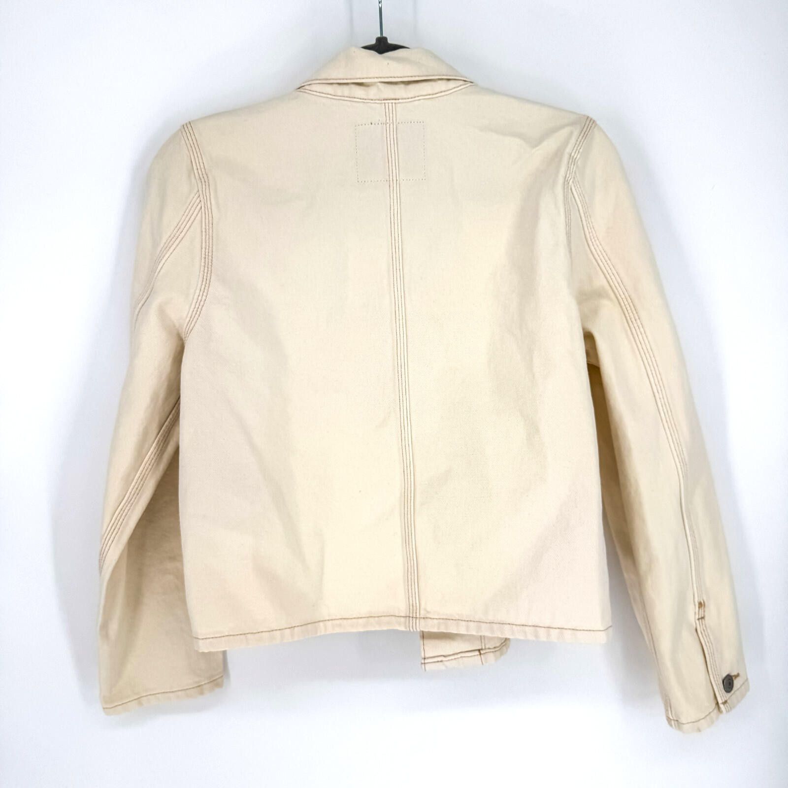 Levi's Levi’s Premium Chore Denim Jacket Cream Women’s Small NWT Size S / US 4 / IT 40 - 6 Thumbnail