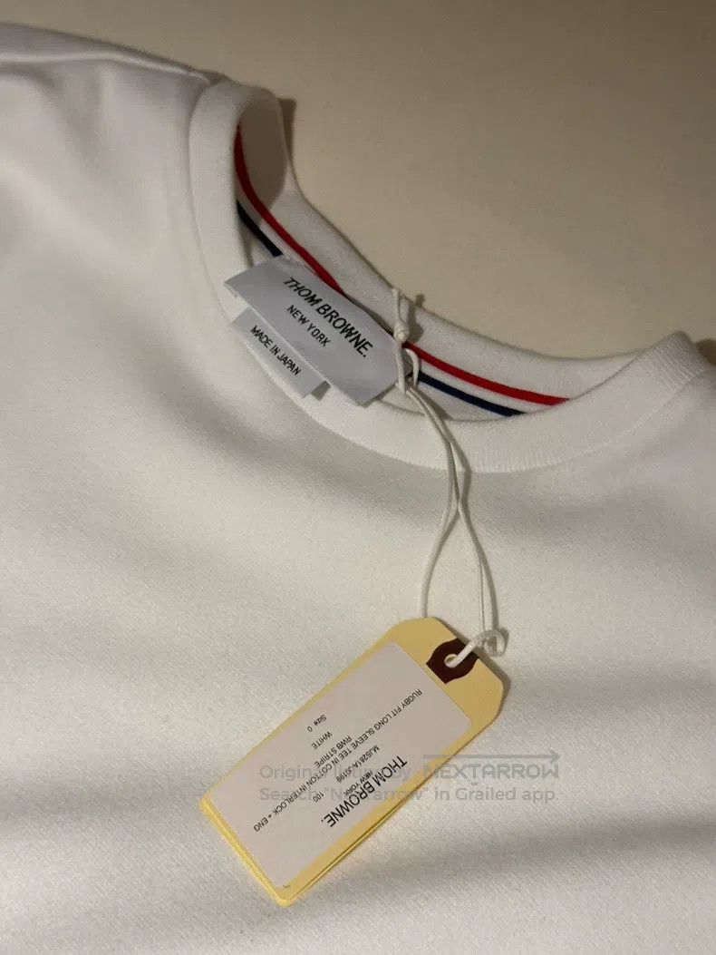 Thom Browne Thom Browne Cotton long sleeve T-shirt Size US XS / EU 42 / 0 - 3 Thumbnail