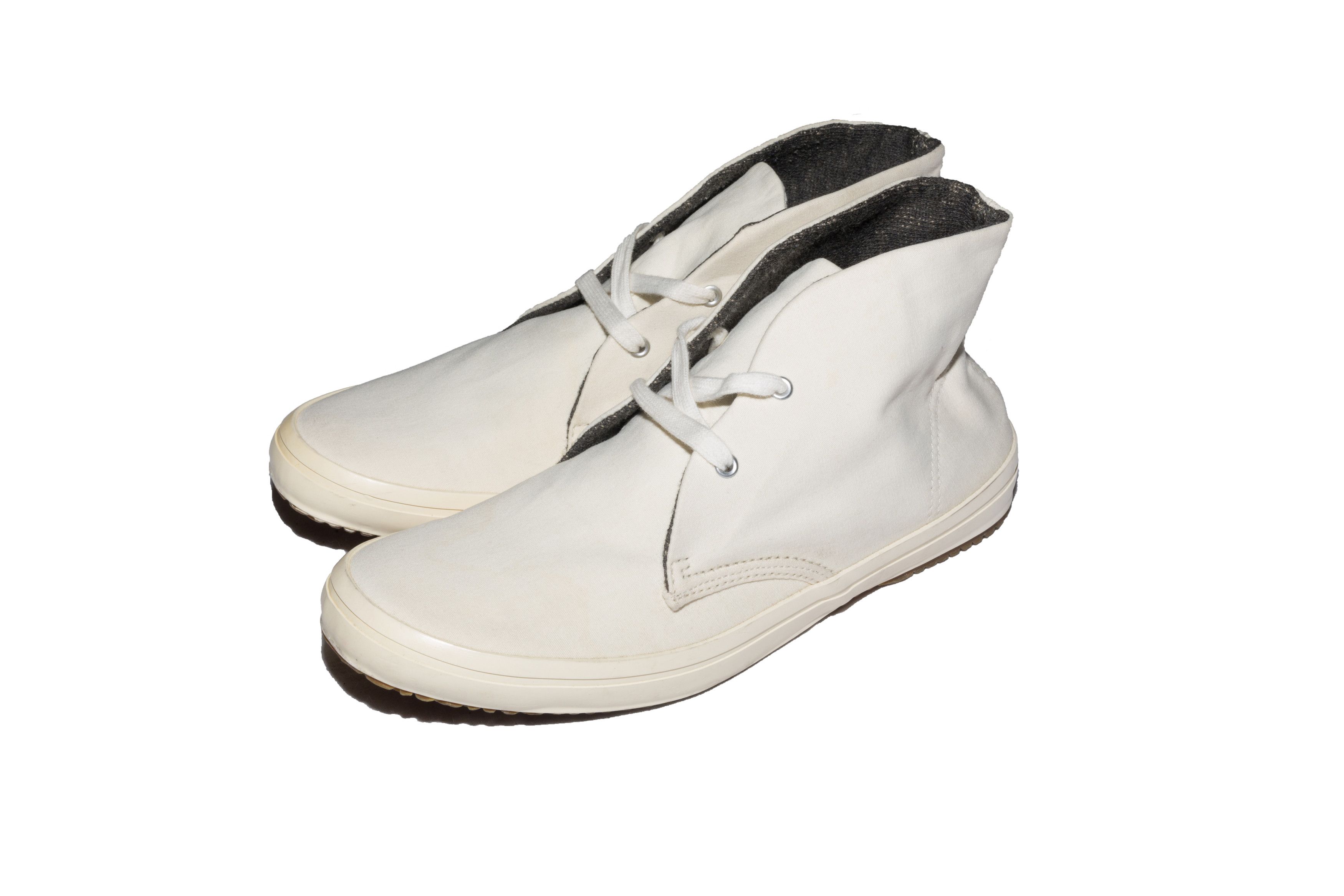 Issey Miyake ANKLE CHUKKA CANVAS LACE UP BOOTS Size US 5 / IT 35 - 2 Thumbnail