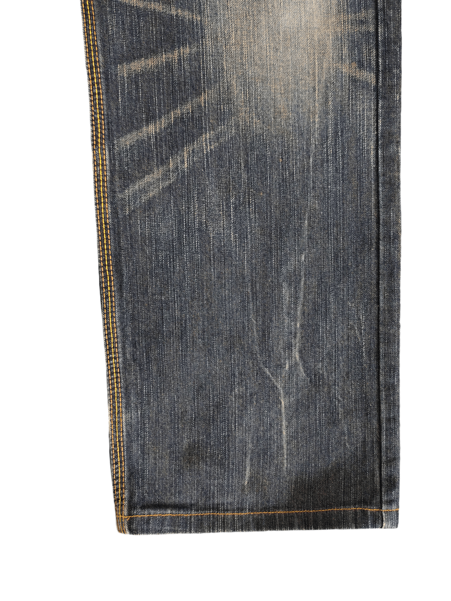 Comme des Garcons × Undercover Vintage Y2k Edwin Xv Double Waist Clawmark Denim Jeans Size US 35 - 6 Thumbnail