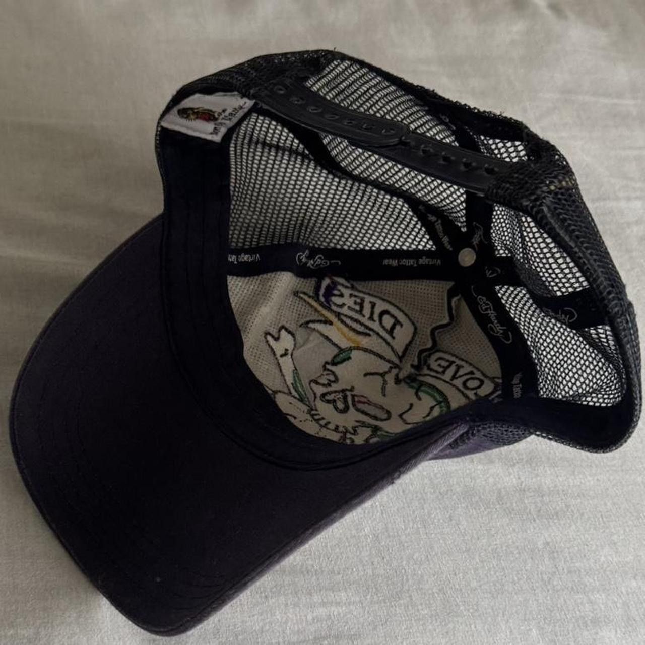 Ed Hardy Ed Hardy by Christian Audigier skull studded trucker hat. Size ONE SIZE - 2 Thumbnail