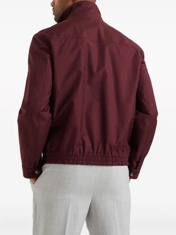 Brunello Cucinelli Jacket Water Resistant in Red Size US S / EU 44-46 / 1 - 4 Thumbnail