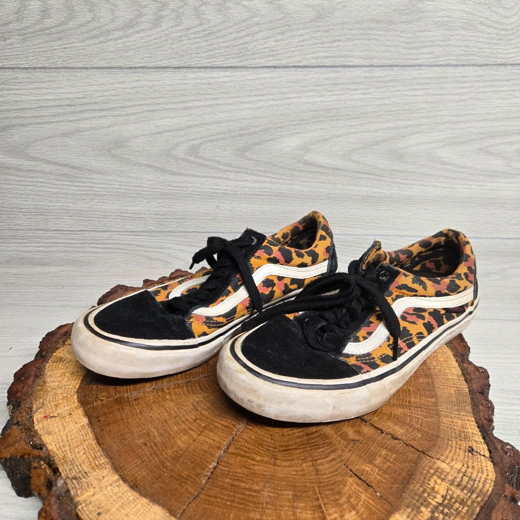 Vans VANS Old Skool Pro Animal Print Sneakers Men Size 8 Casual Skateboarding Multicolor Size US 8 / EU 41 - 2 Thumbnail