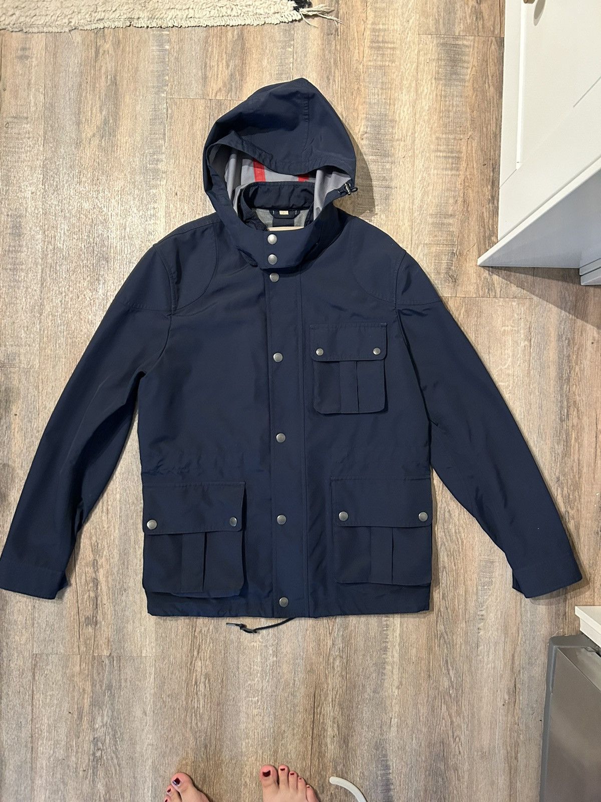 Burberry Burberry Brit Hooded Raincoat Size US XL / EU 56 / 4 - 1 Thumbnail
