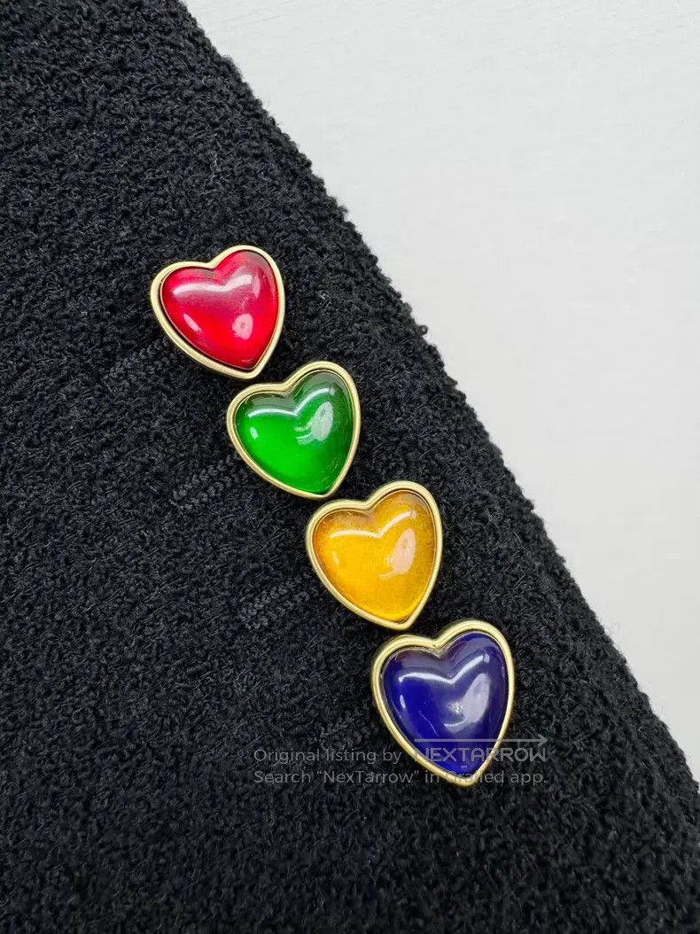 Saint Laurent Paris Saint Laurent Paris Heart Button Coat i Size XS / US 0-2 / IT 36-38 - 3 Thumbnail