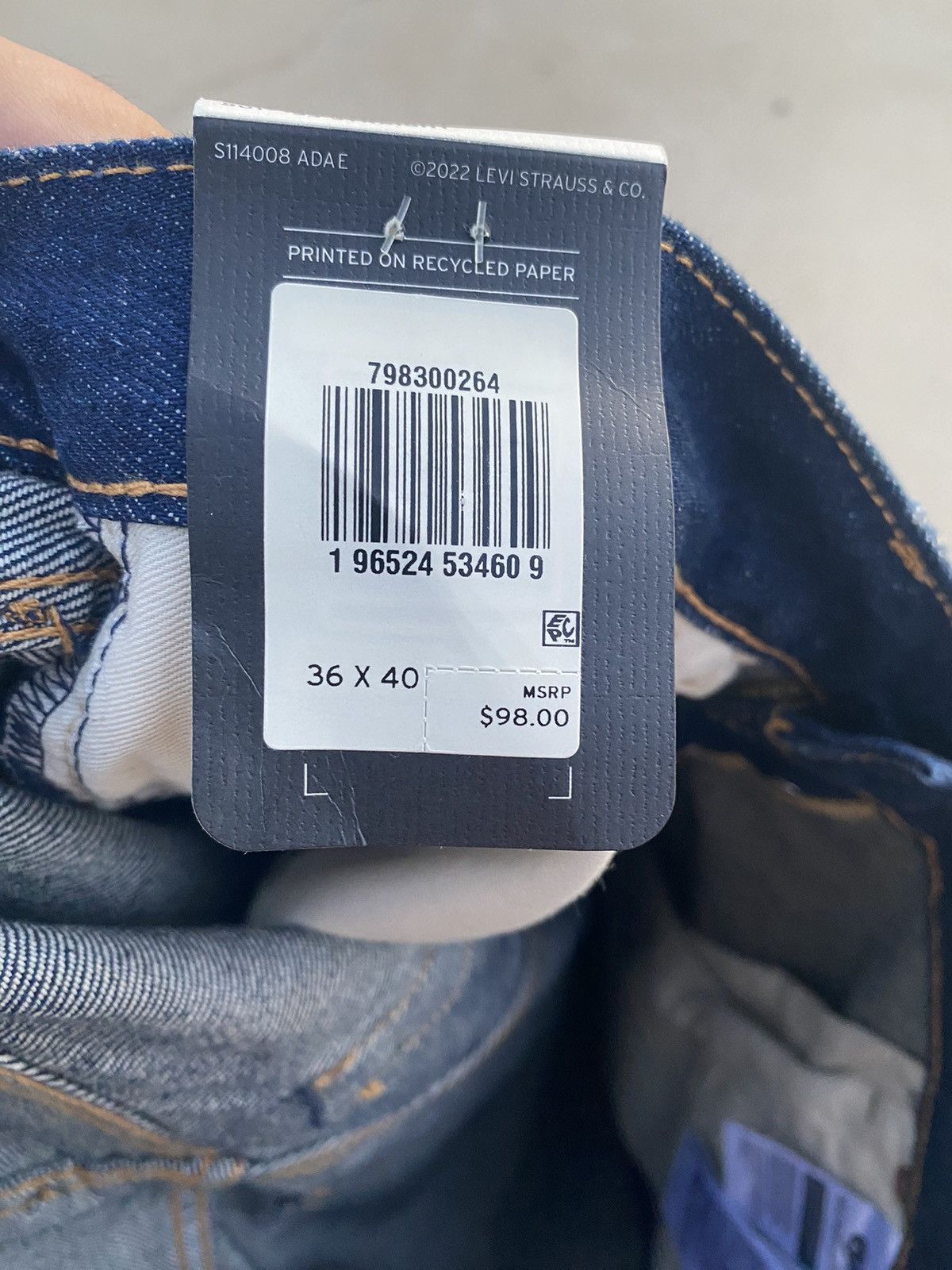 Levi's × Levi's Made & Crafted × Levi's Vintage Clothing Levi’s 501 ‘93 rare 36x40 Size US 36 / EU 52 - 5 Thumbnail