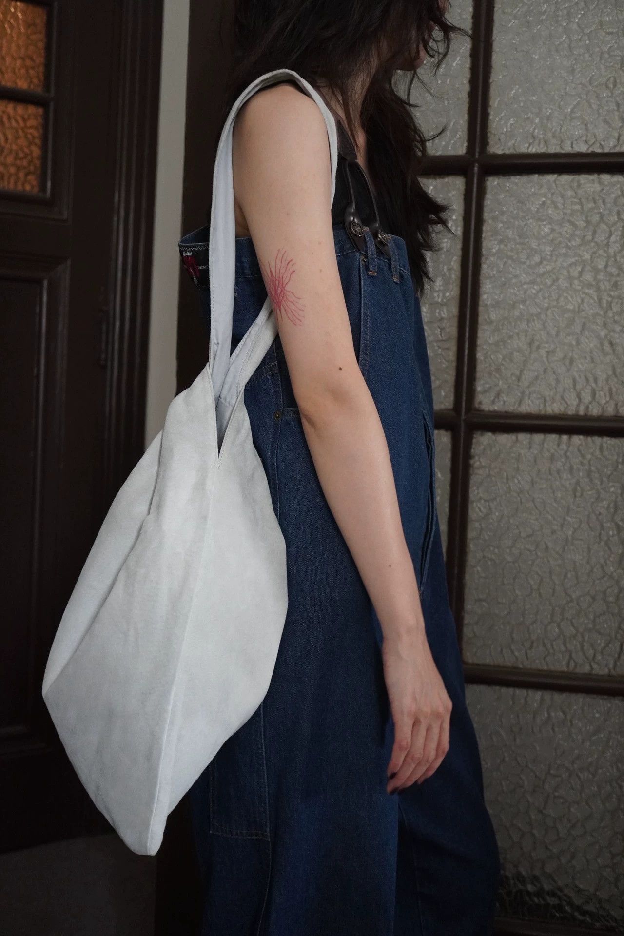 Y's Y's Yohji 00s Pigskin Ash Gray Tote Long/Short Straps 88new Size ONE SIZE - 3 Thumbnail